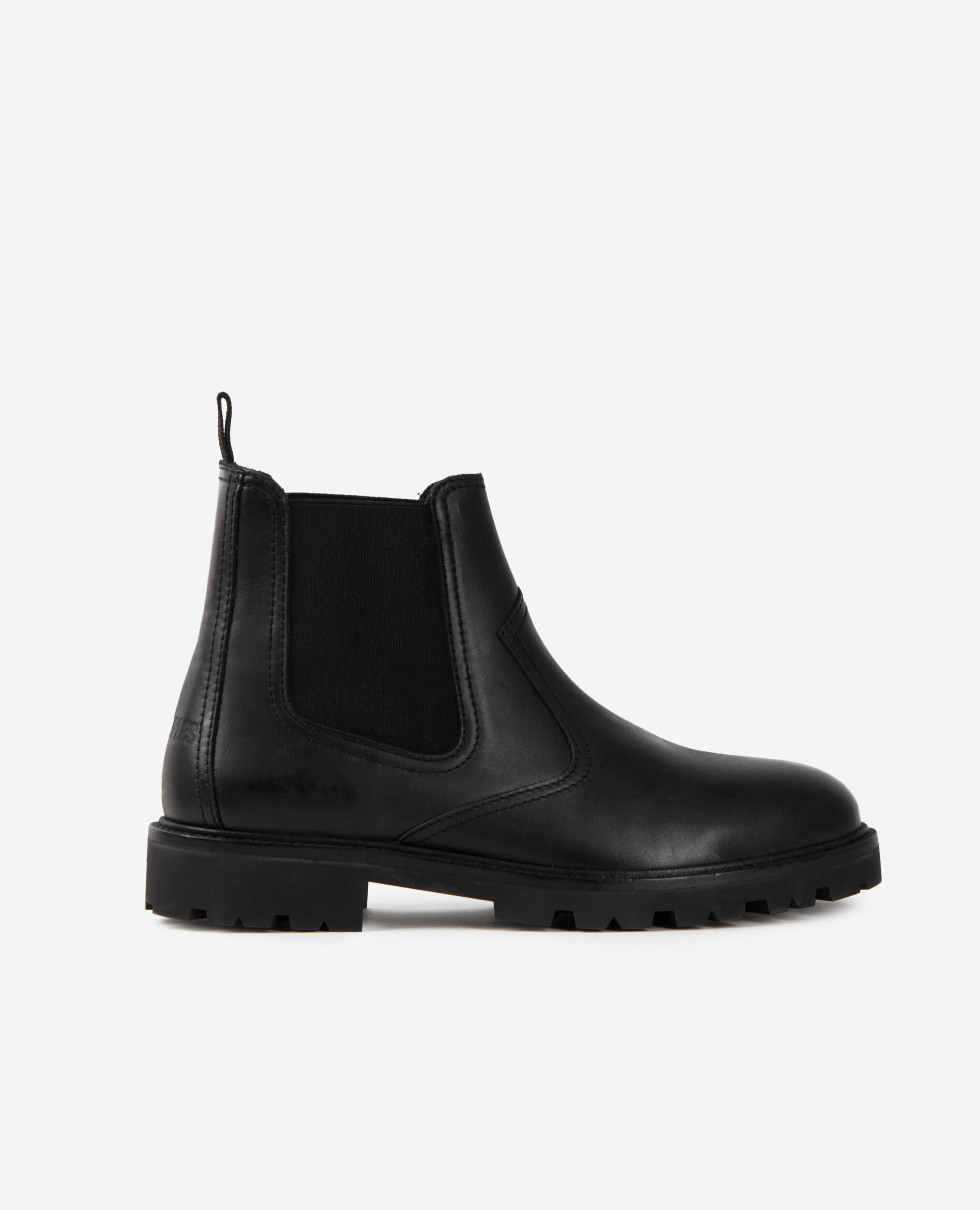 Bottines Chelsea En Cuir Noir