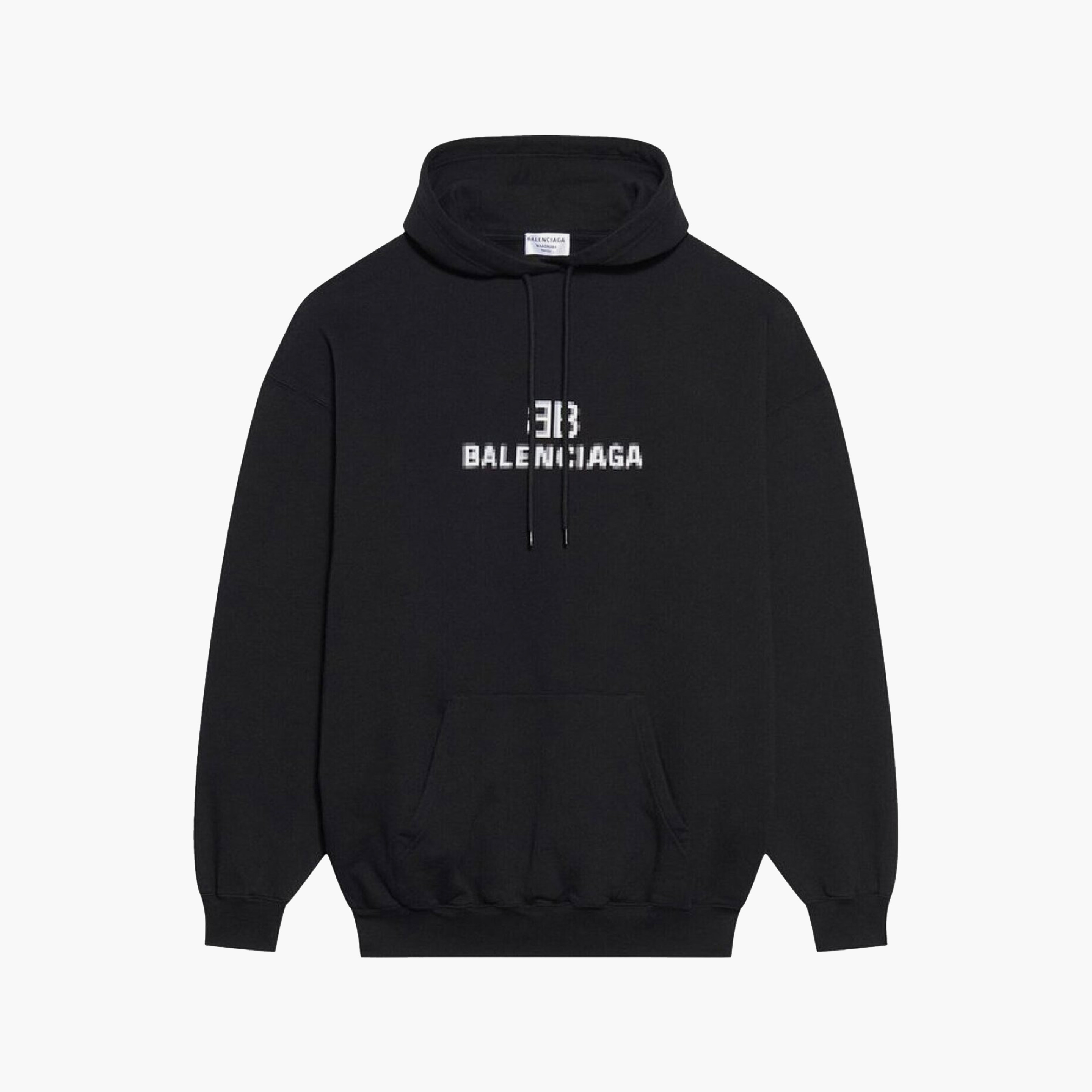 Balenciaga Hoodie BB Pixel Logo Noir