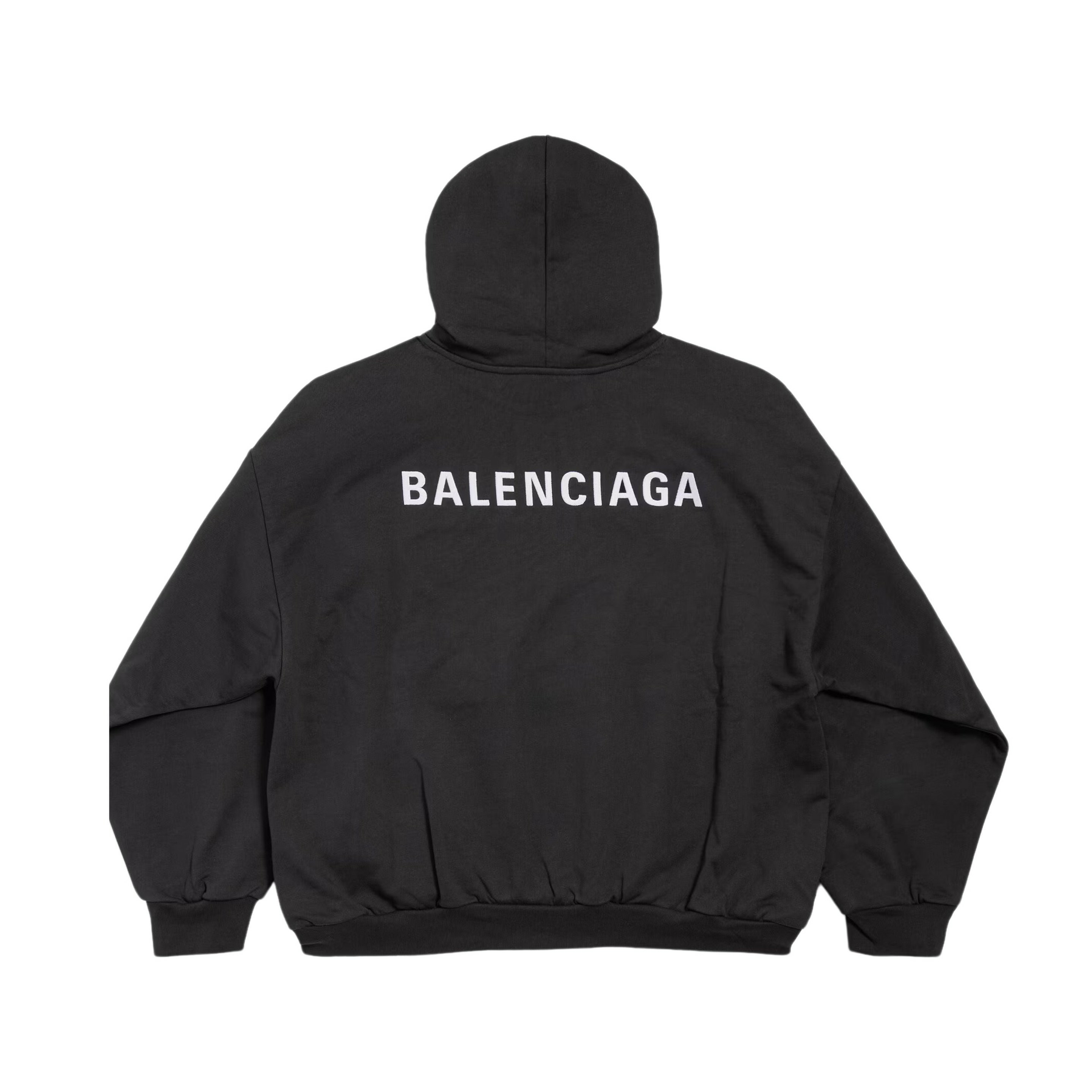 Balenciaga Hoodie Logo Réfléchissant Noir