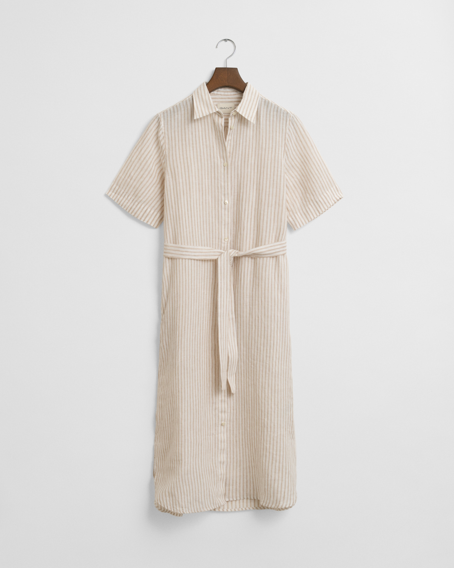 Striped Linen Shirt Dress