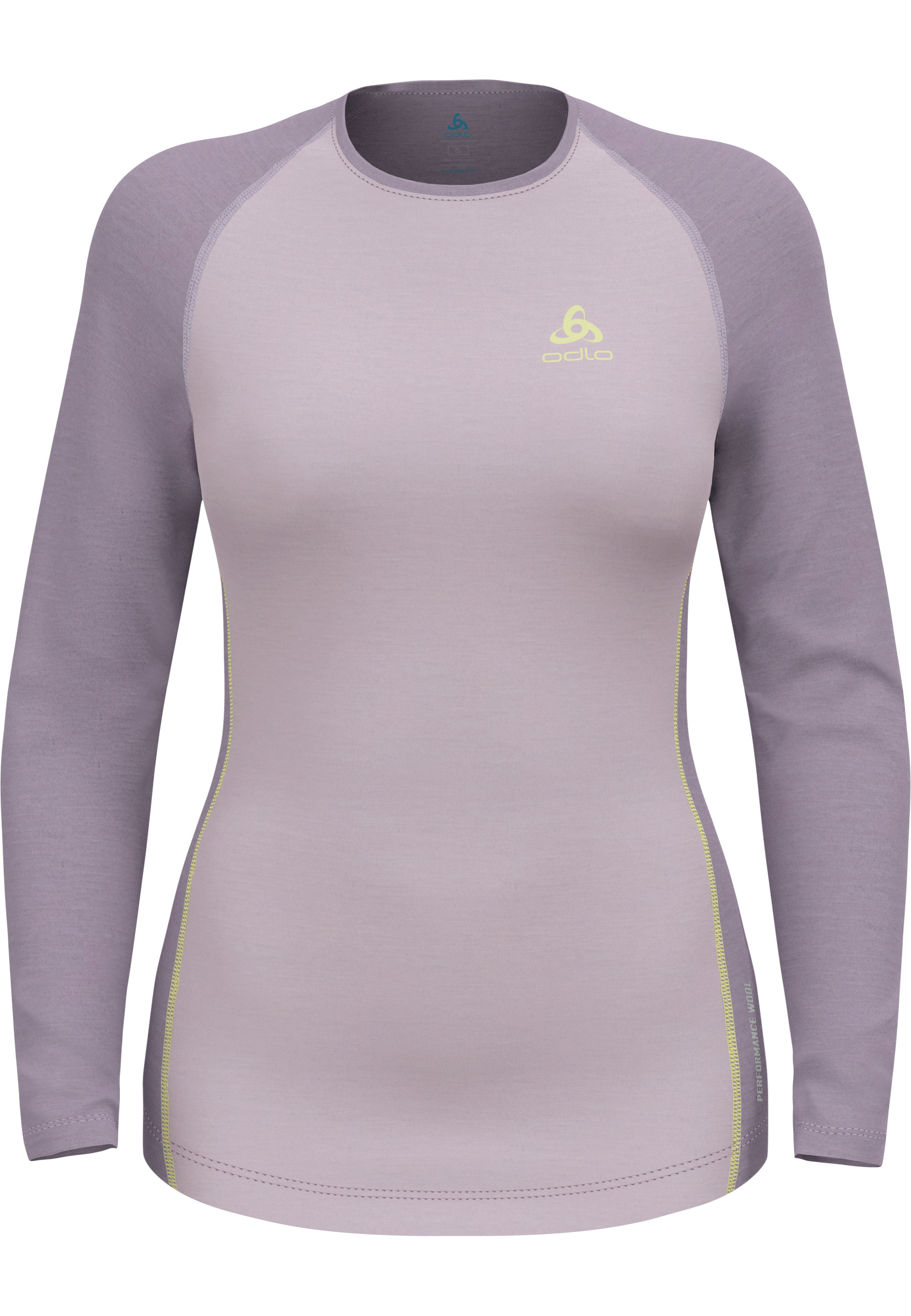 Haut technique col rond PERFORMANCE WOOL 150 pour femme