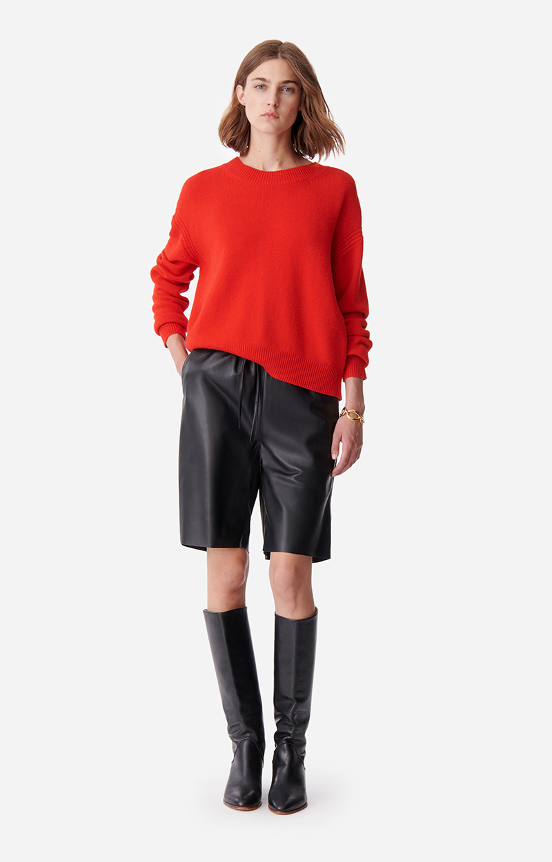 Short Damon En Cuir de Mouton