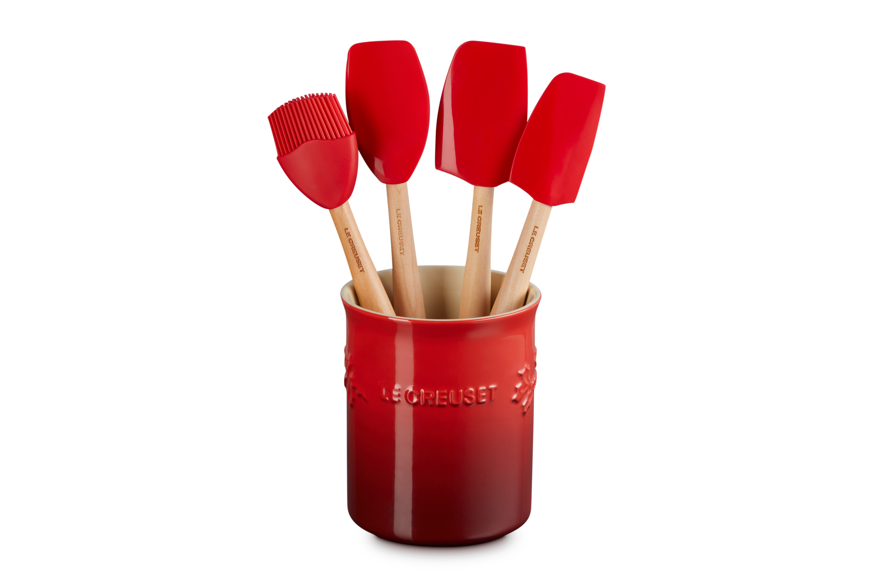 Set pot à ustensiles Collection Holly et 4 Spatules