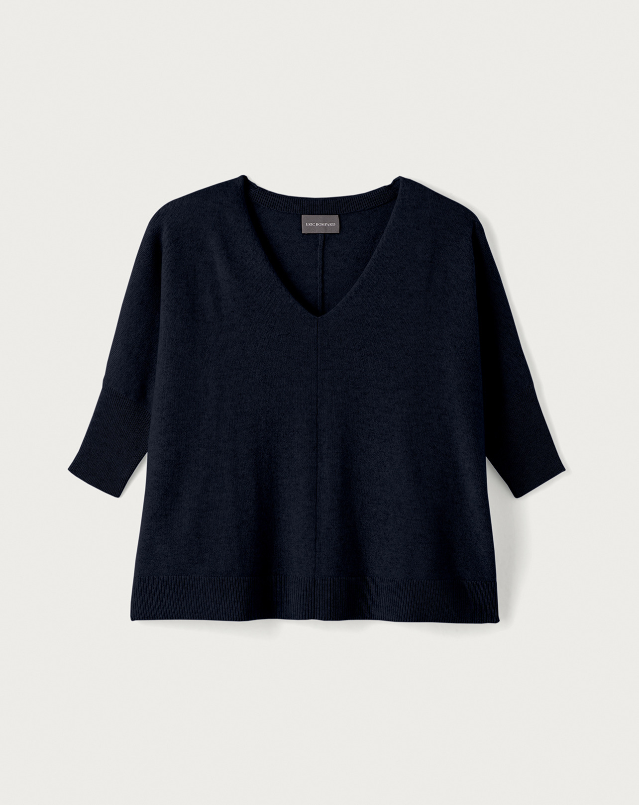 Pull V oversize - Femme - MARINE