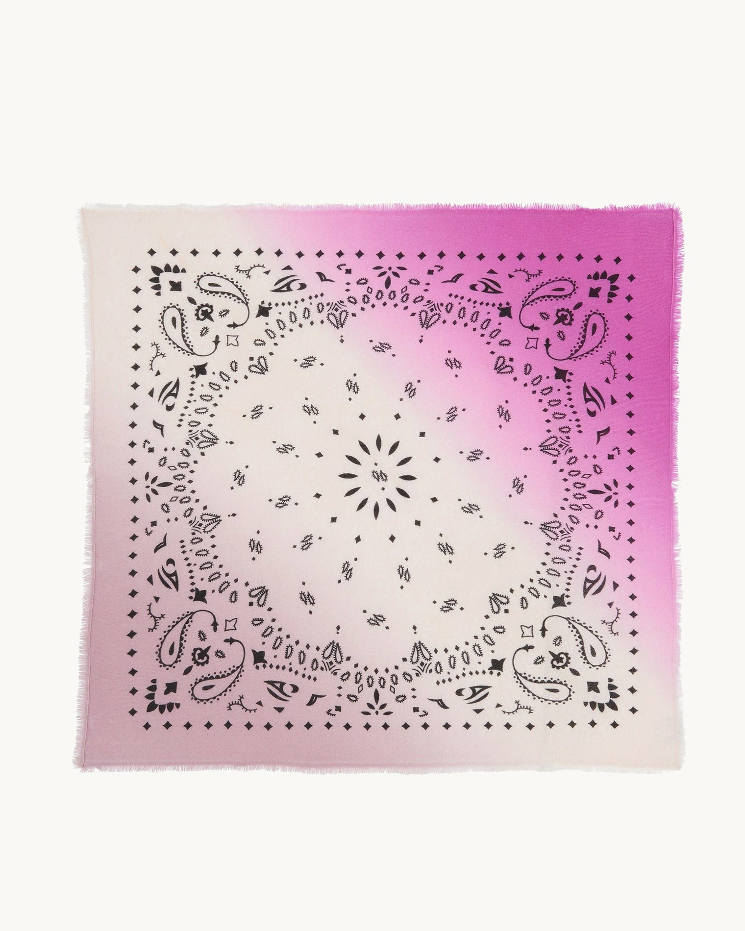 Grand Bandana Hachiko Dip Dye Grand bandana cachemire tie & dye, 2 fils