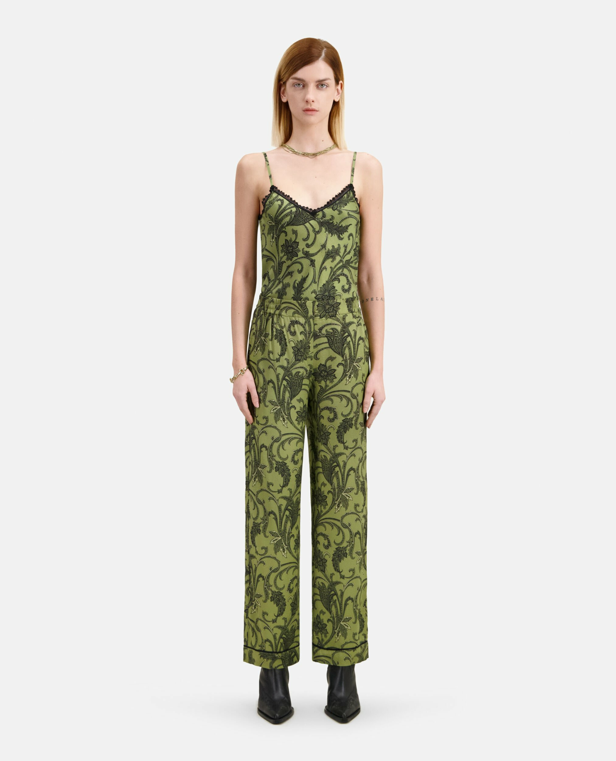 Pantalon A Taille Elastique Femme