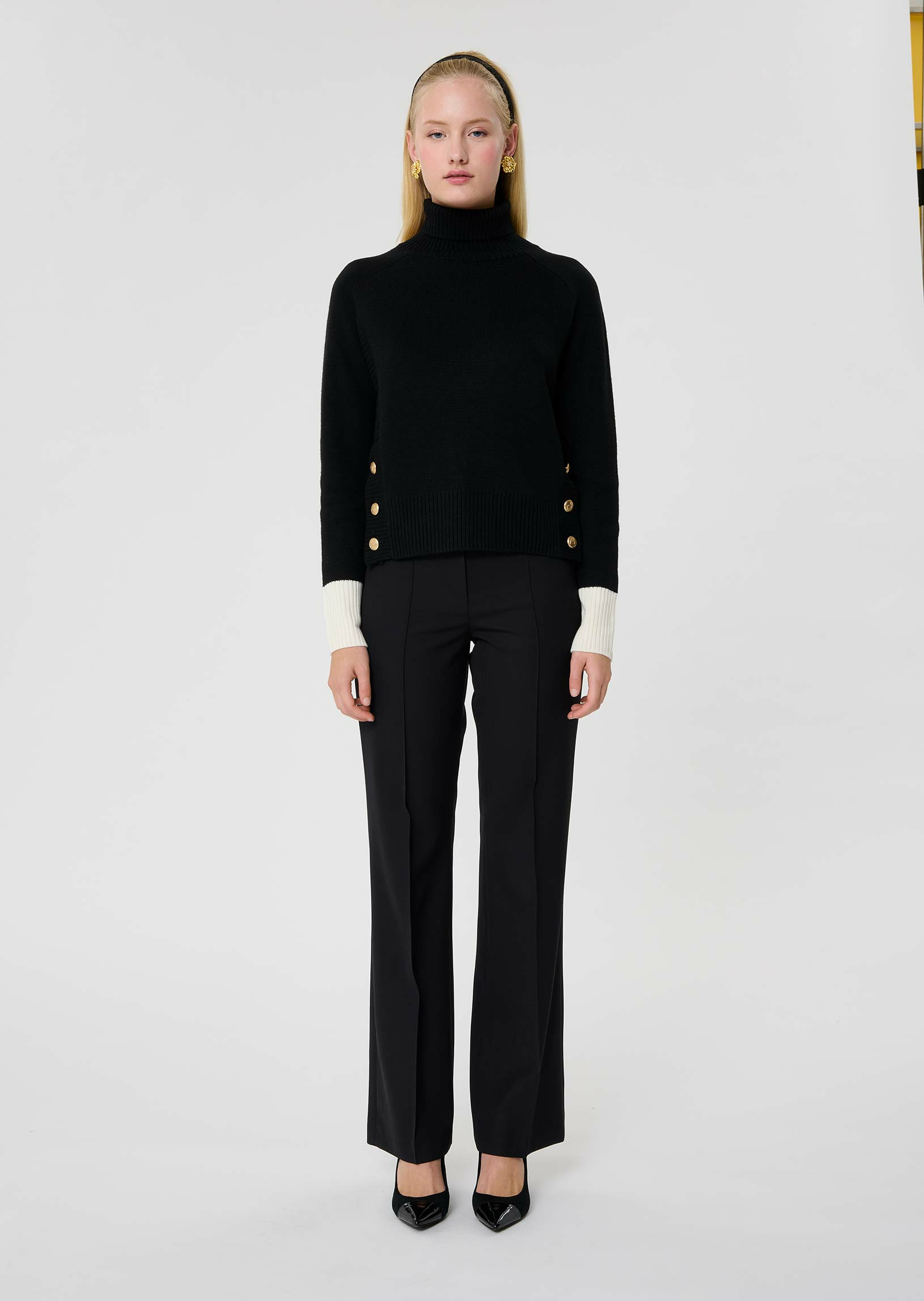 Pull Prague-Noir en Polyester