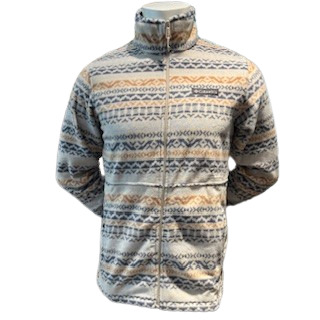 Granite Mountain Printed Fleece Jacket Blanc