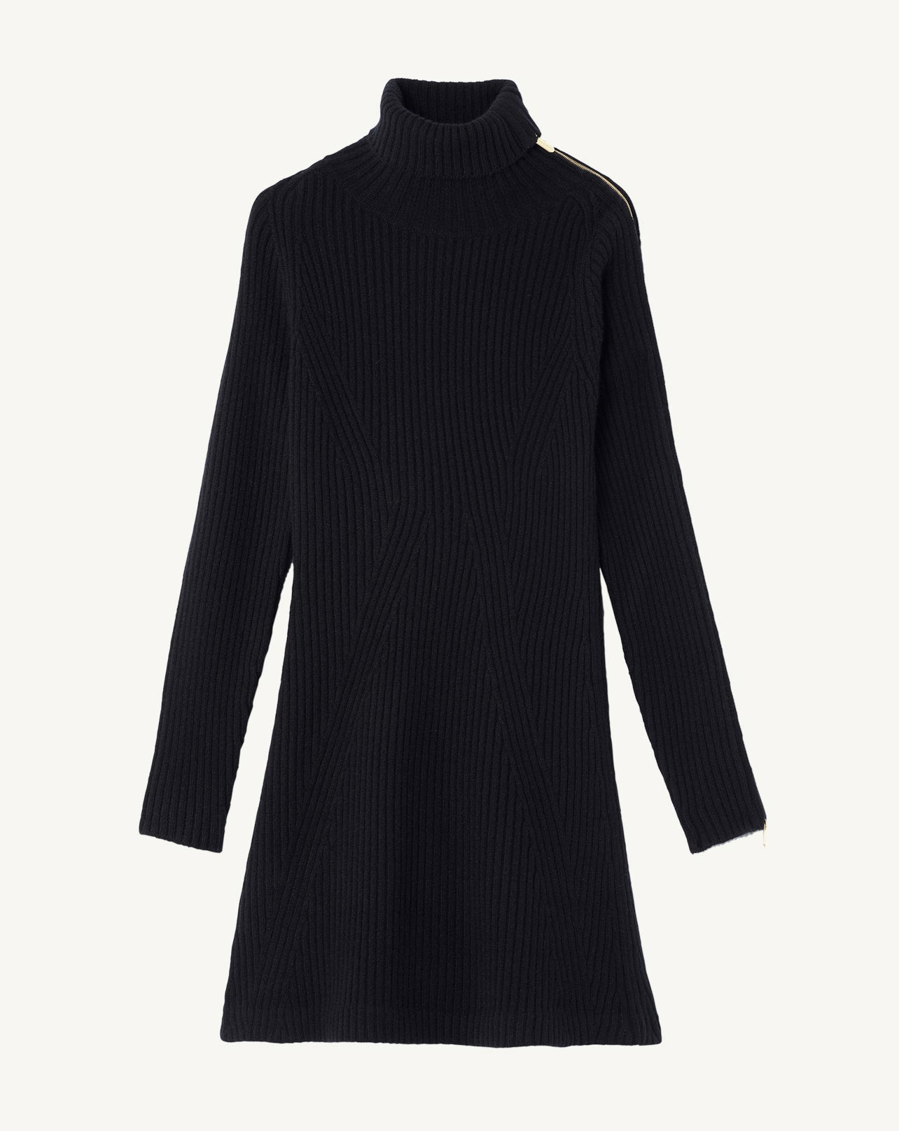 Robe col montant à zip - Femme - NOIR