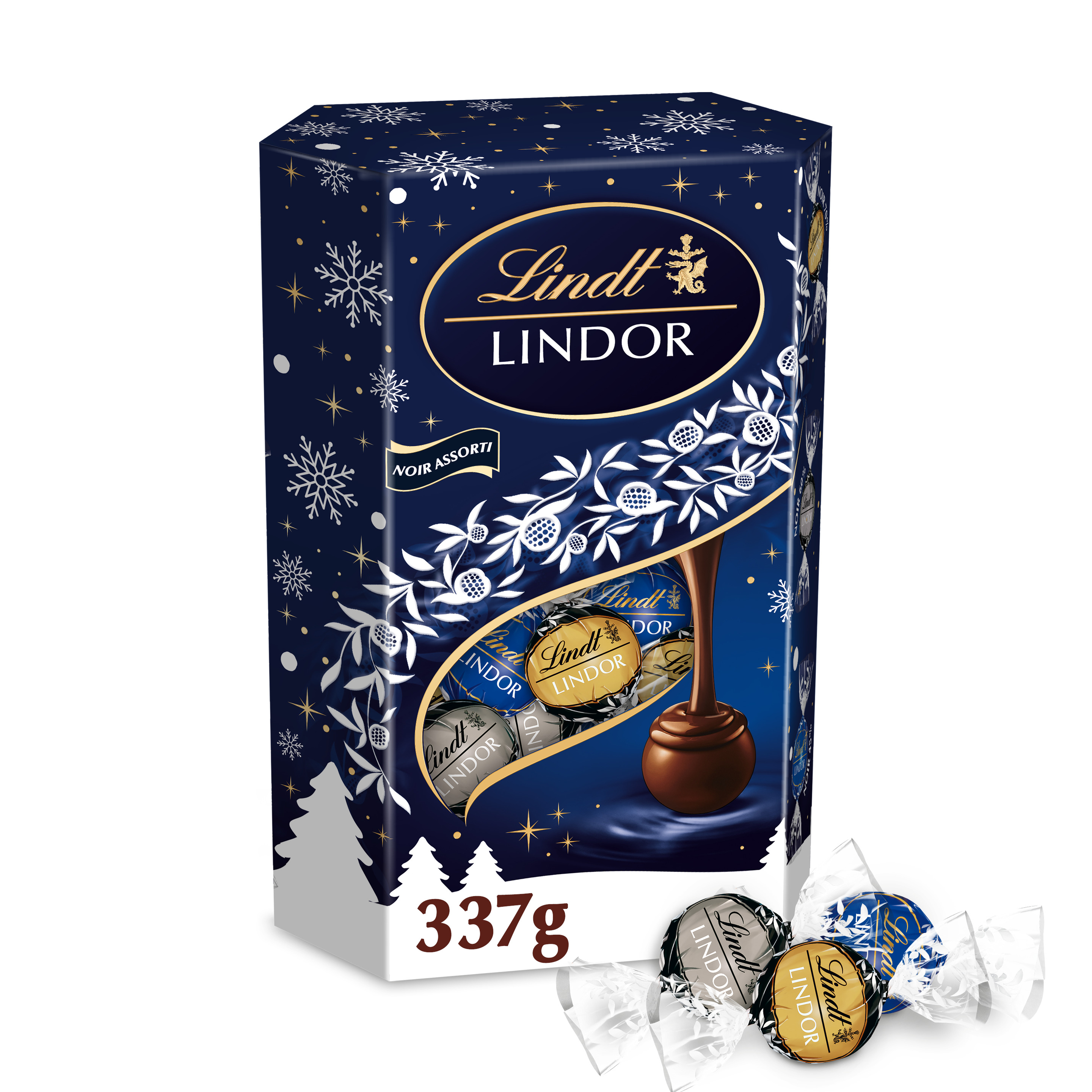 LINDOR CORNET ASSORTI NOIR ASSORTI 337G