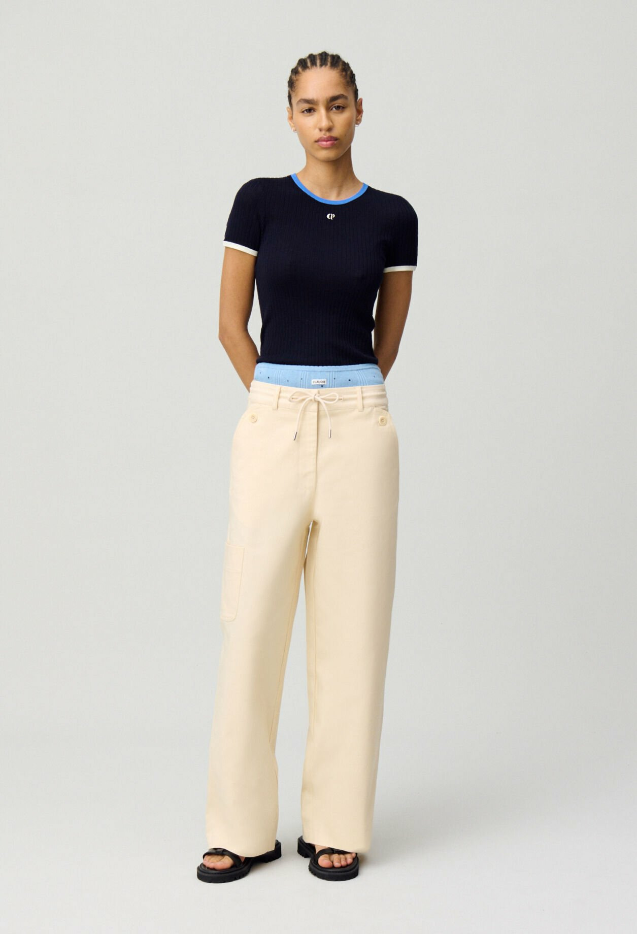 Pantalon cargo taille basse