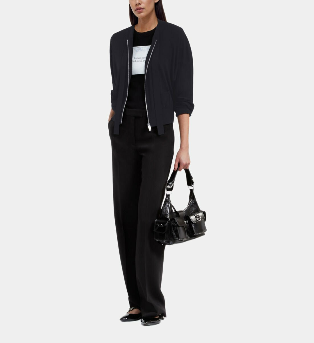 Cardigan En Laine Noir Femme