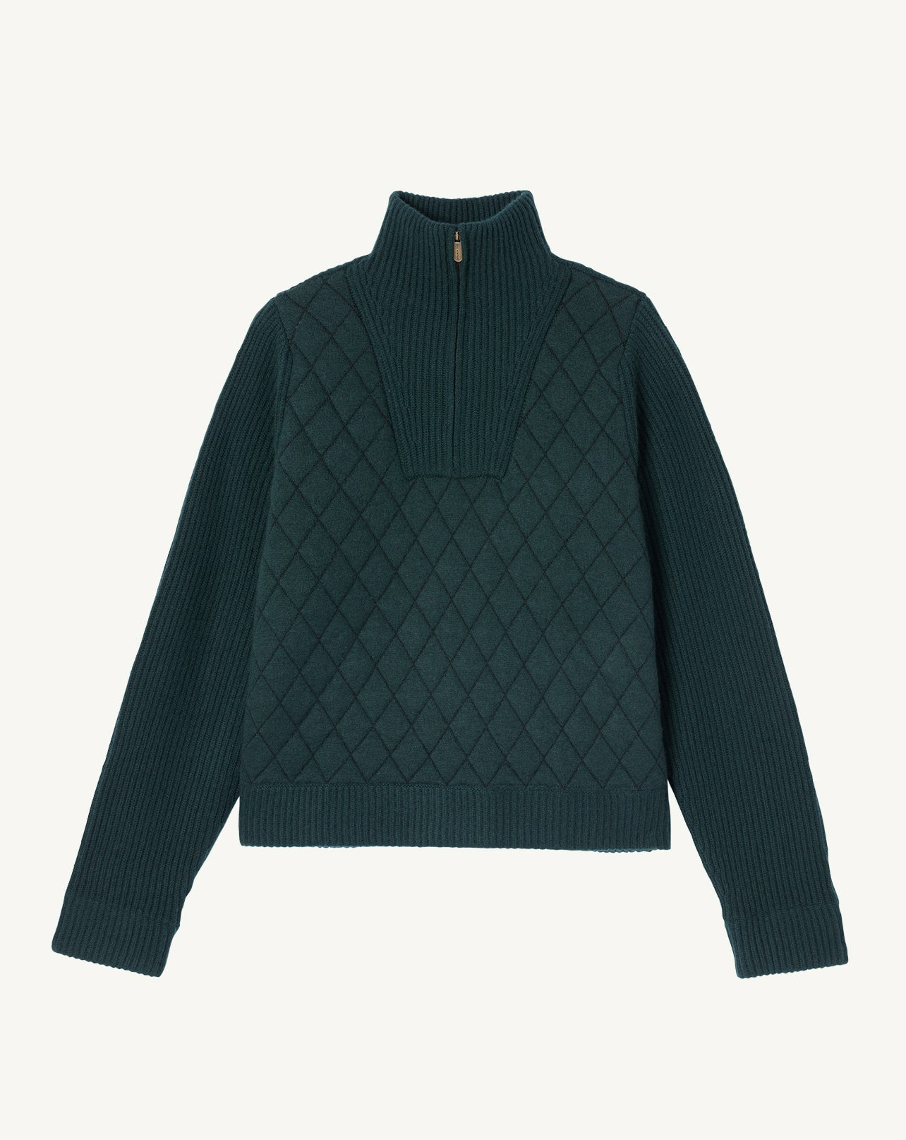 Col camionneur matelassé - Femme - VERT ZURICH