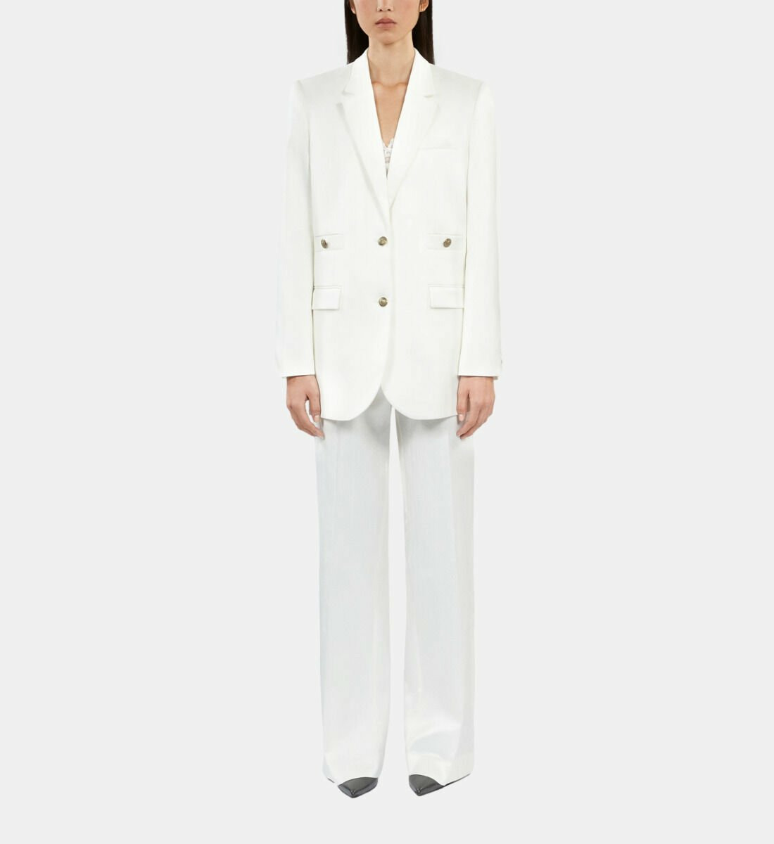 Veste Tailleur Blanche Femme