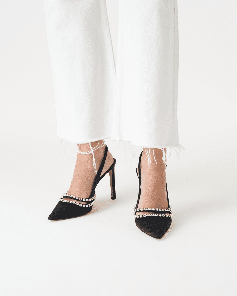 Escarpins En Satin Reja