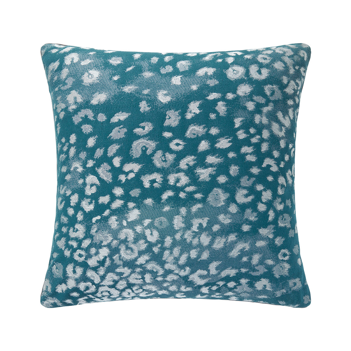 Yves Delorme - Housse de coussin en coton viscose bleu, Tioman