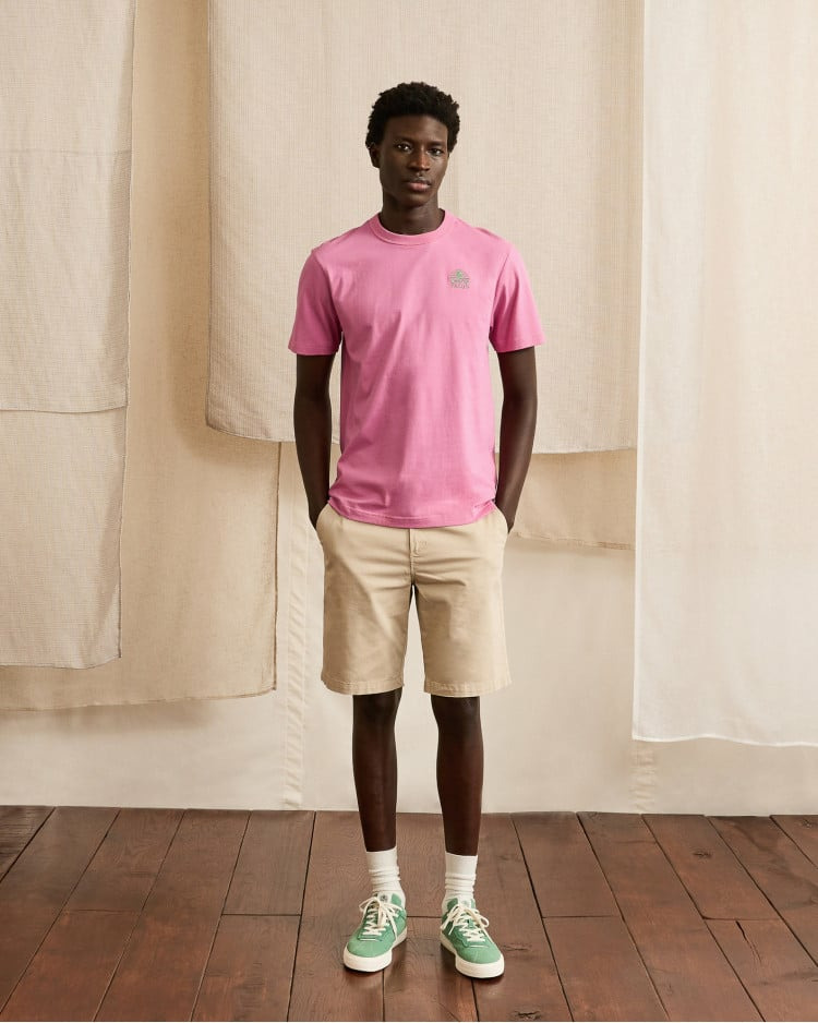 T-shirt rose broderie faguo outdoor