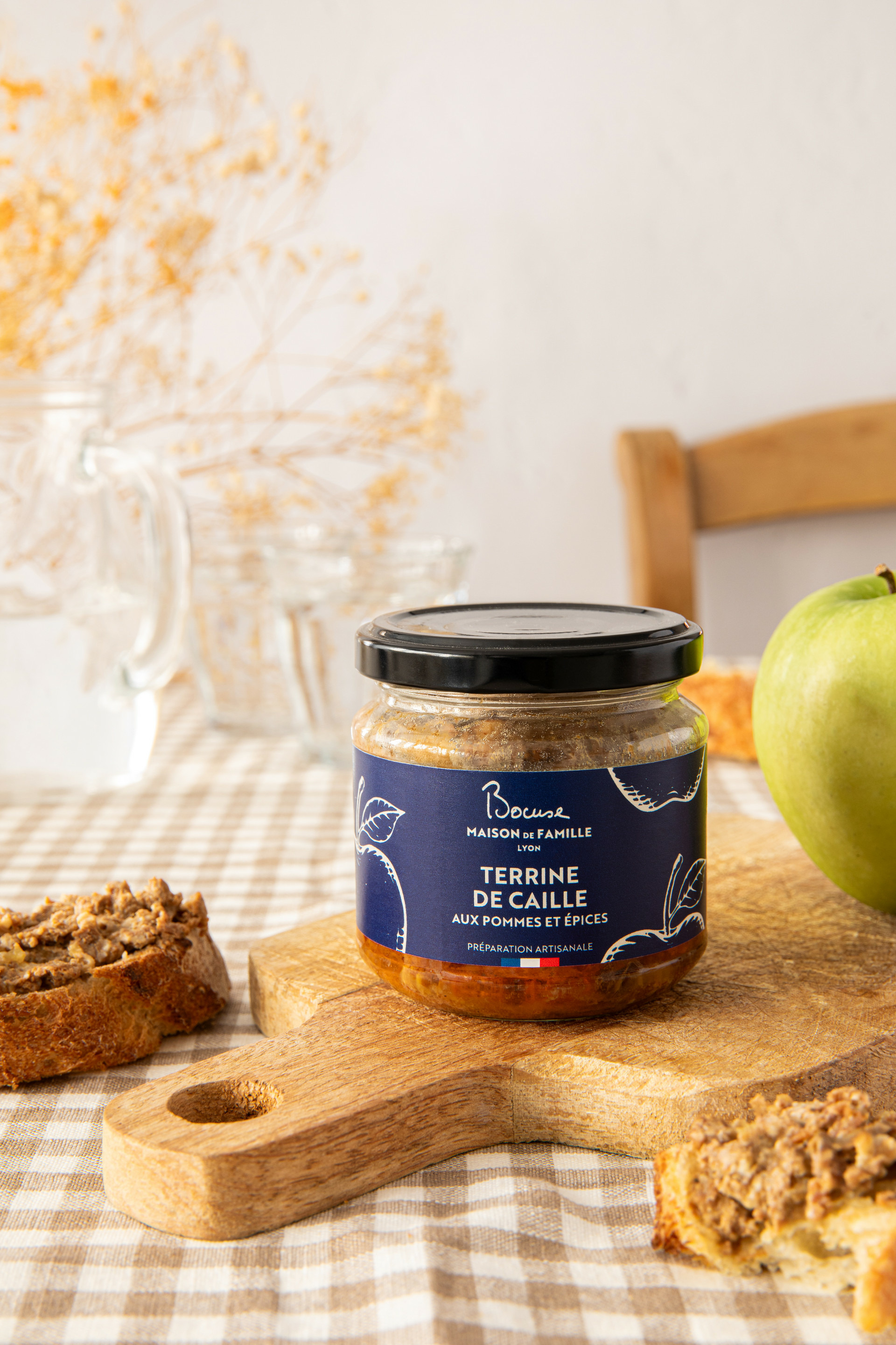 Terrine de Caille aux pommes et épices douces