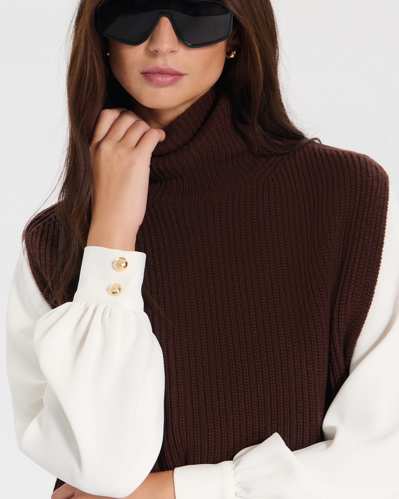 Pull Nina Chocolat en Laine