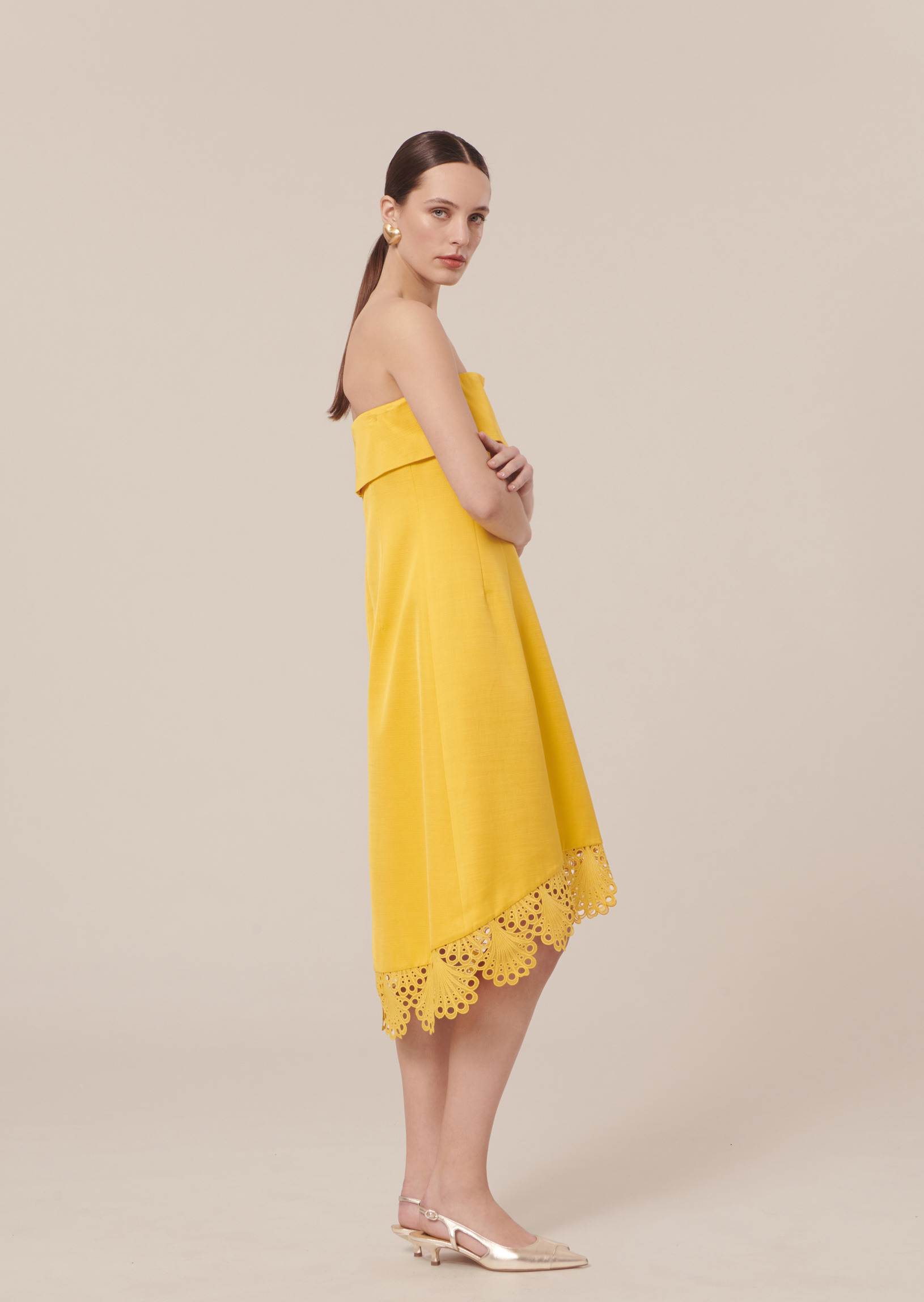 Robe Roy-Jaune en Viscose