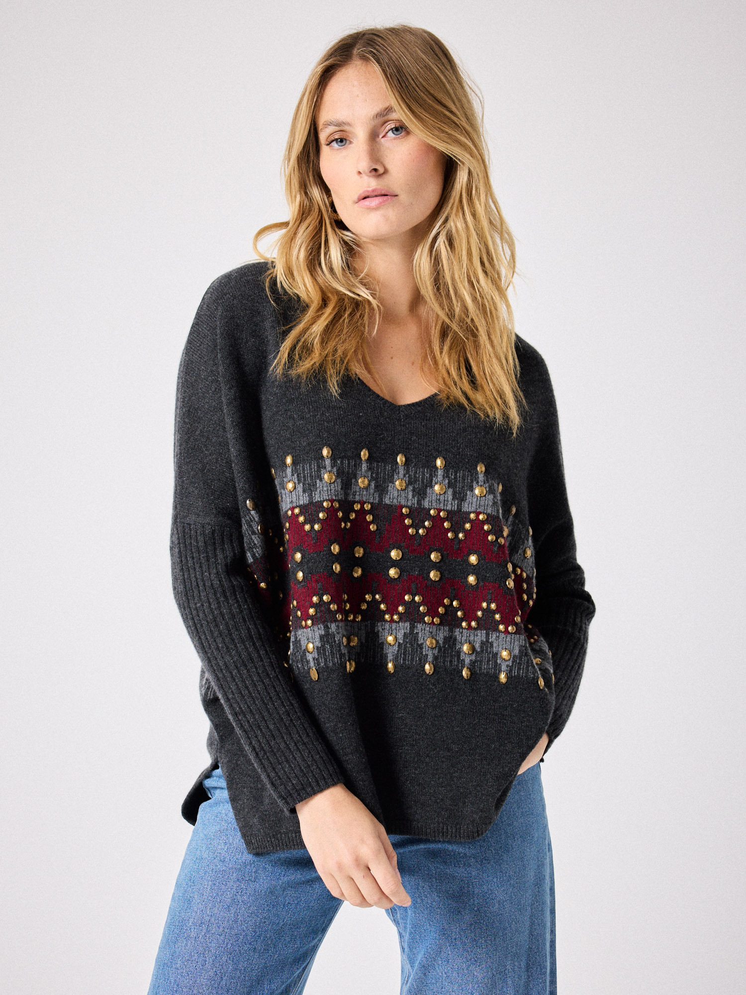 Pull en cachemire Belinda ANTHRACITE