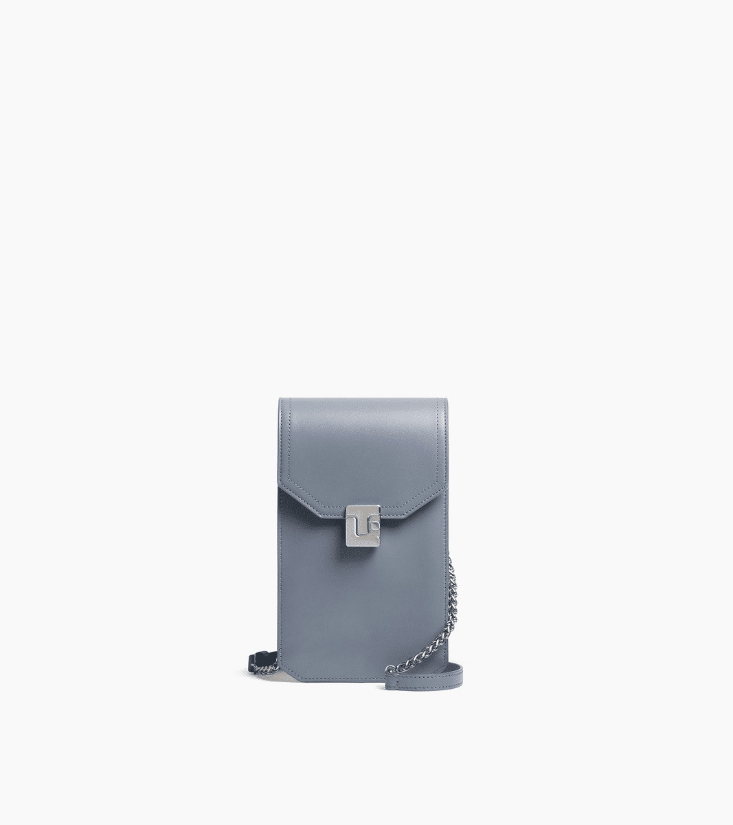 Etui téléphone à rabat Rose en cuir lisse