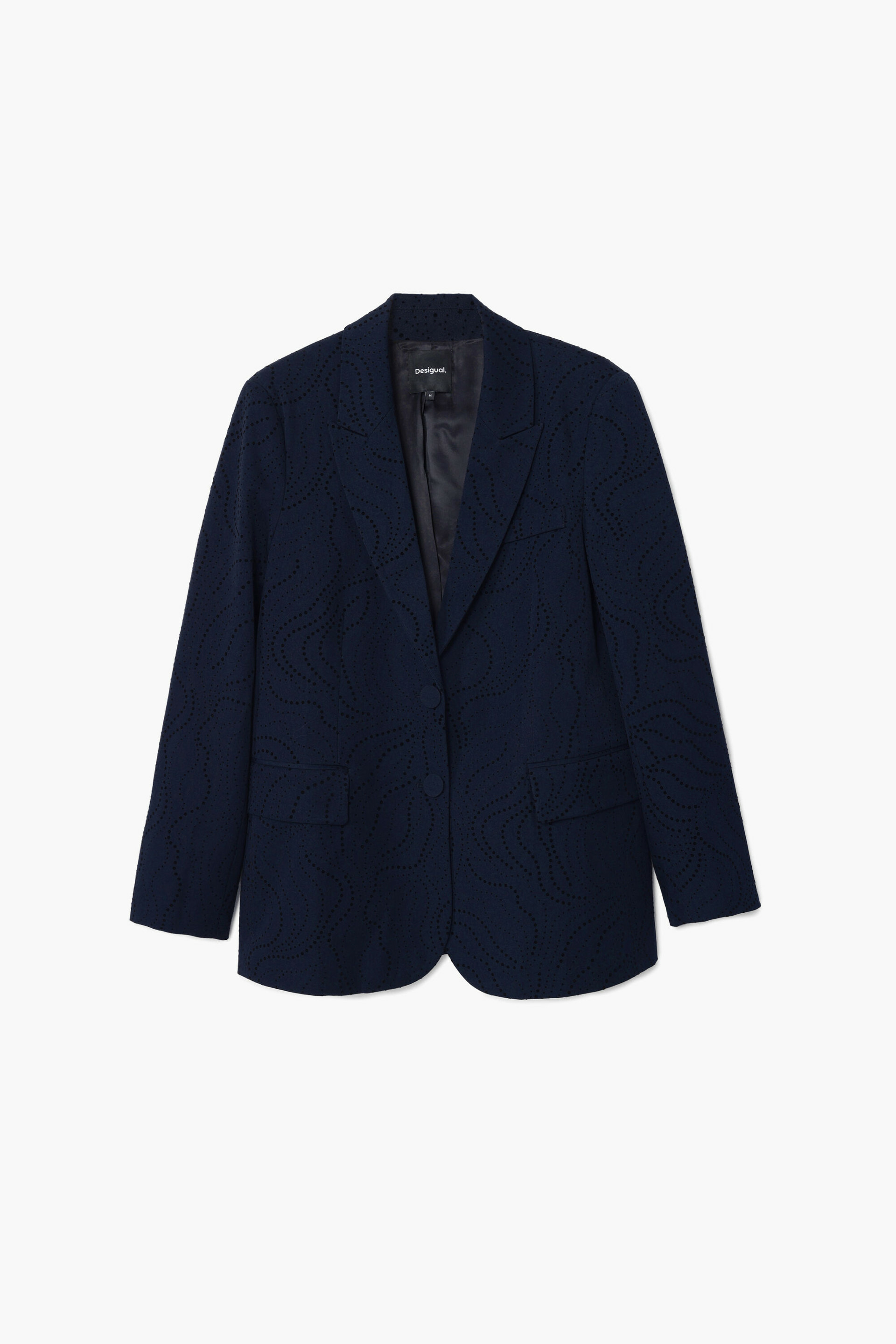 Blazer brodé de fleurs