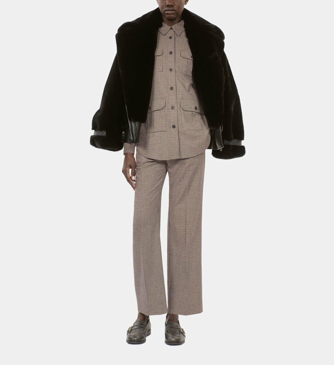 Chemise Longue À Carreaux Femme