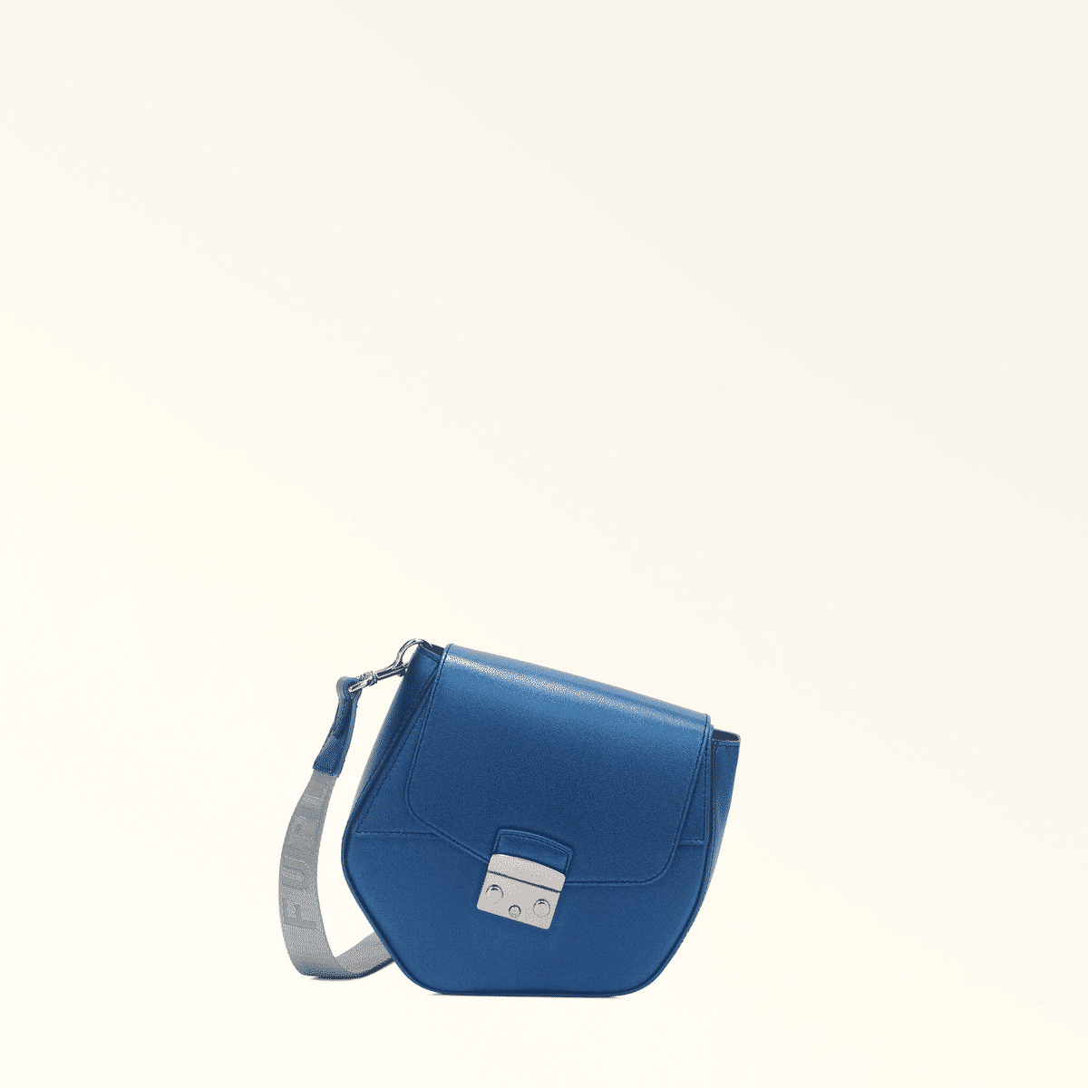 METROPOLIS PRISMA MINI CROSSBODY - VITELLO CLARIS METAL+NASTRO LOGATO