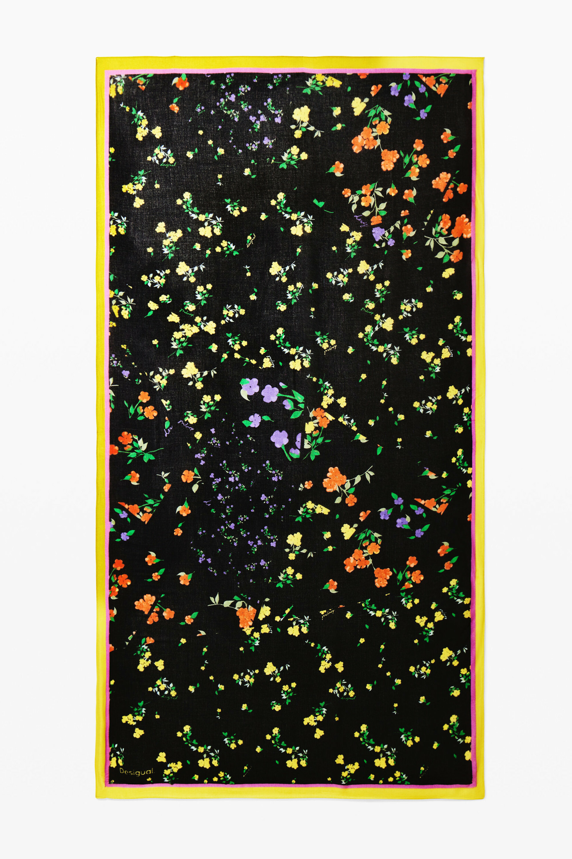 FOULARD MIXED FLOWERS RECTANGLE