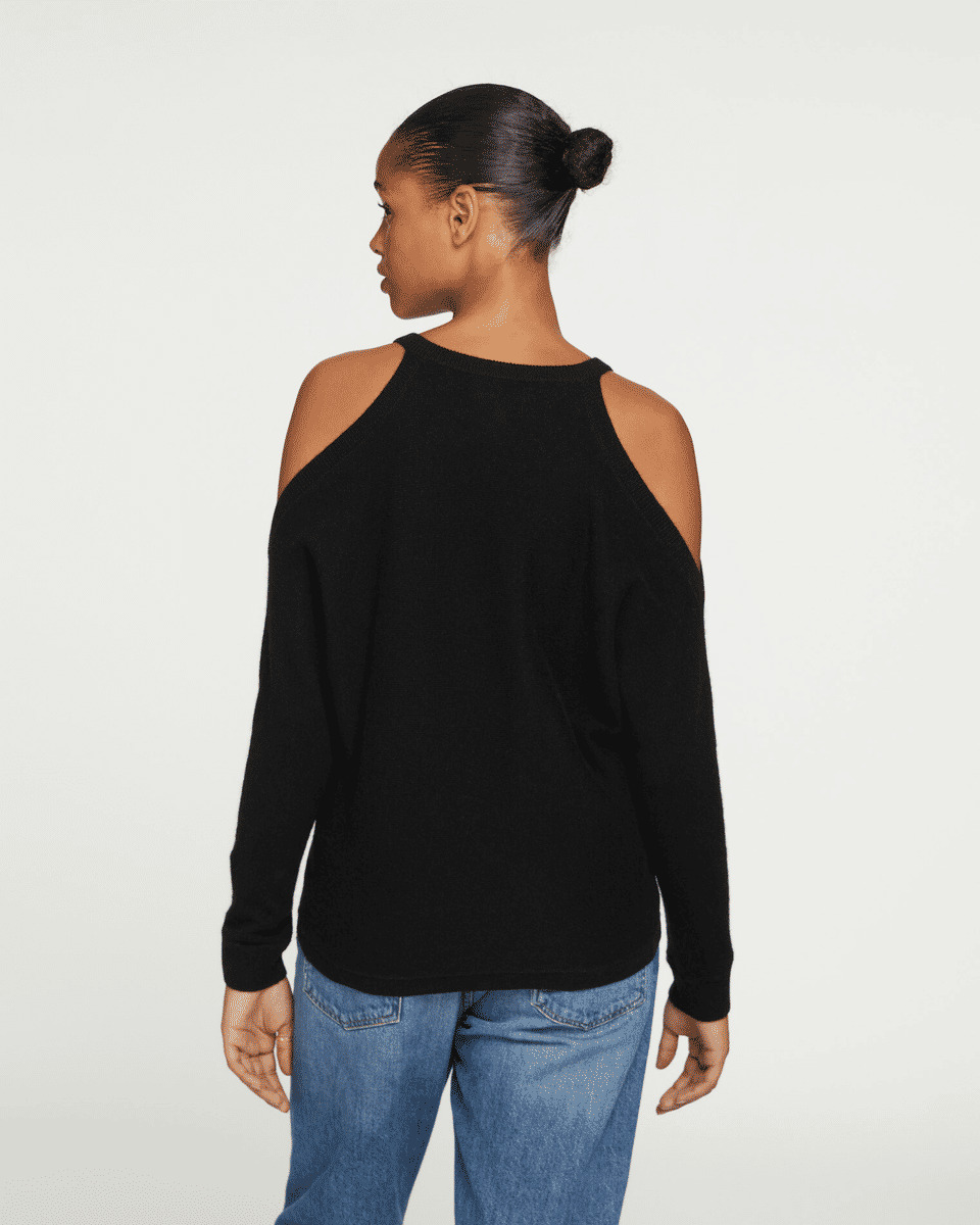Pull Mara Pull cachemire col v ouverture epaule