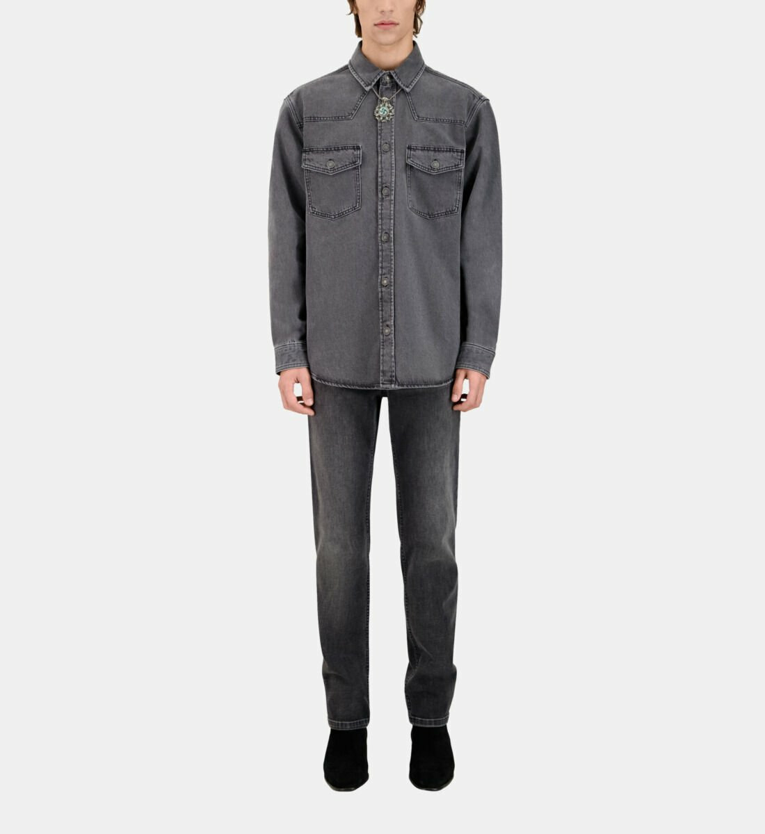 Chemise Poches Plaquees Homme