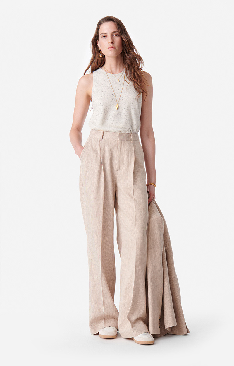 Pantalon Cyrano En Coton Et Lin