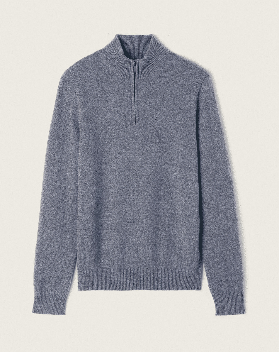 Pull camionneur - Homme - BLEU APATITE