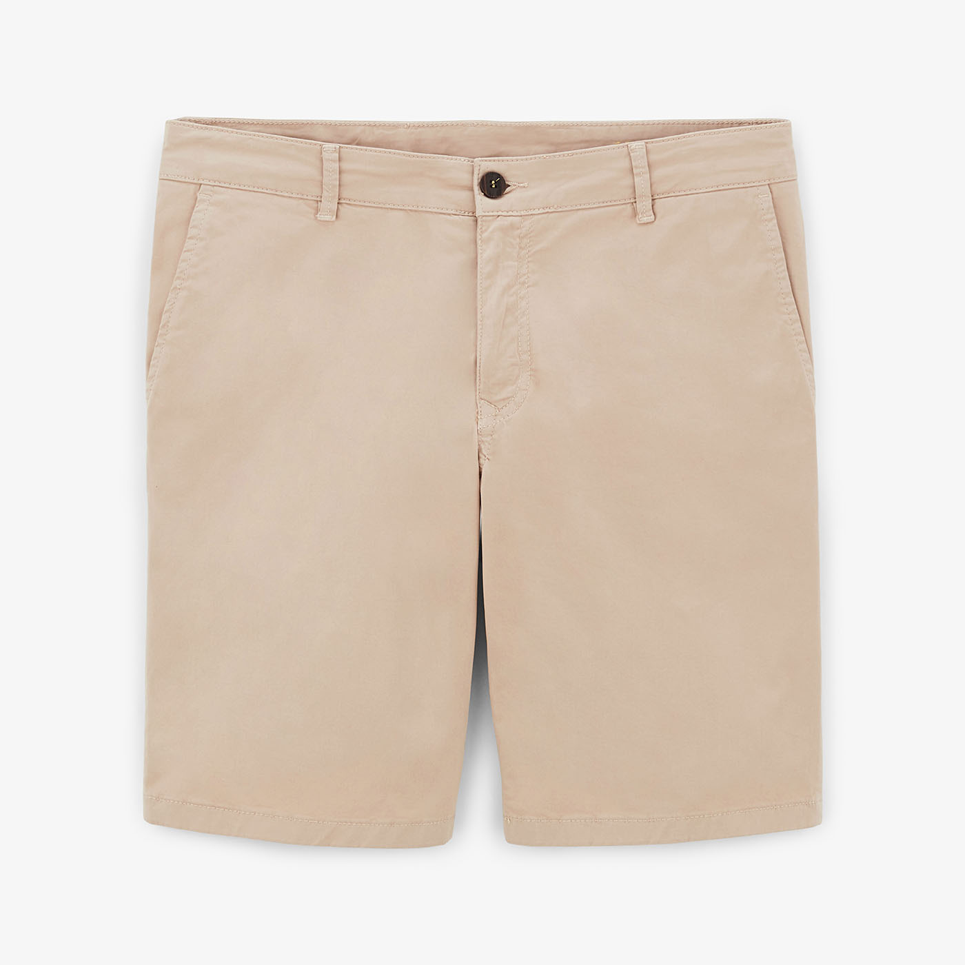 Bermuda chino 200 coupe confort mastic