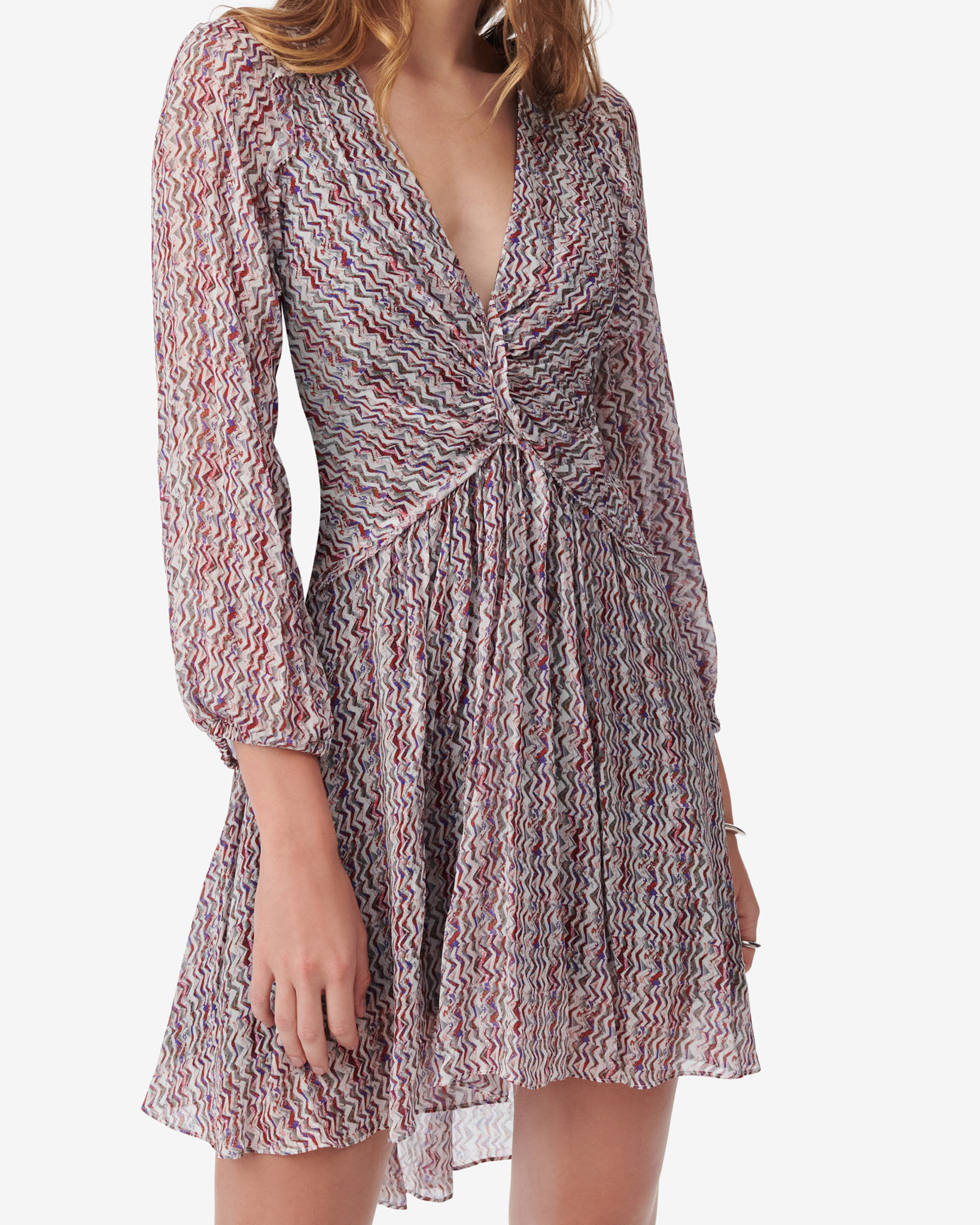 Robe Courte Imprimé Graphique Ruline