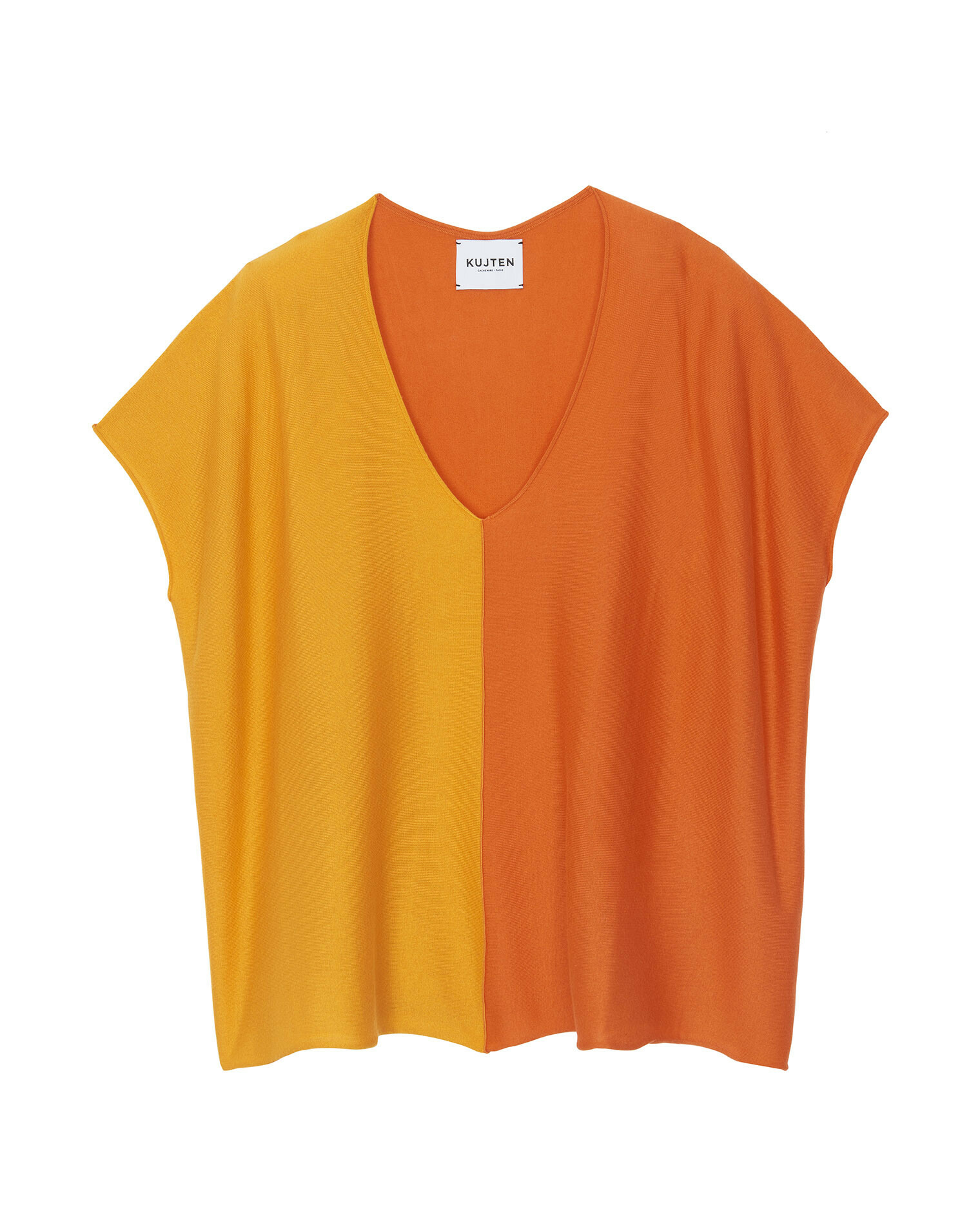 Top Nosy Cb Top col v oversize cb soie-cachemire