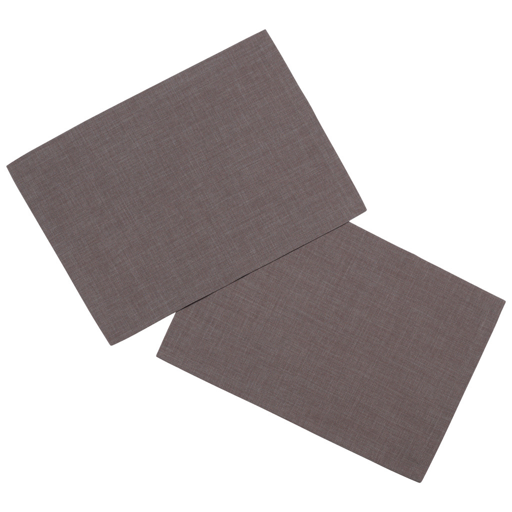 Textil Uni TREND set de table, 2 pièces, graphite, 35 x 50 cm