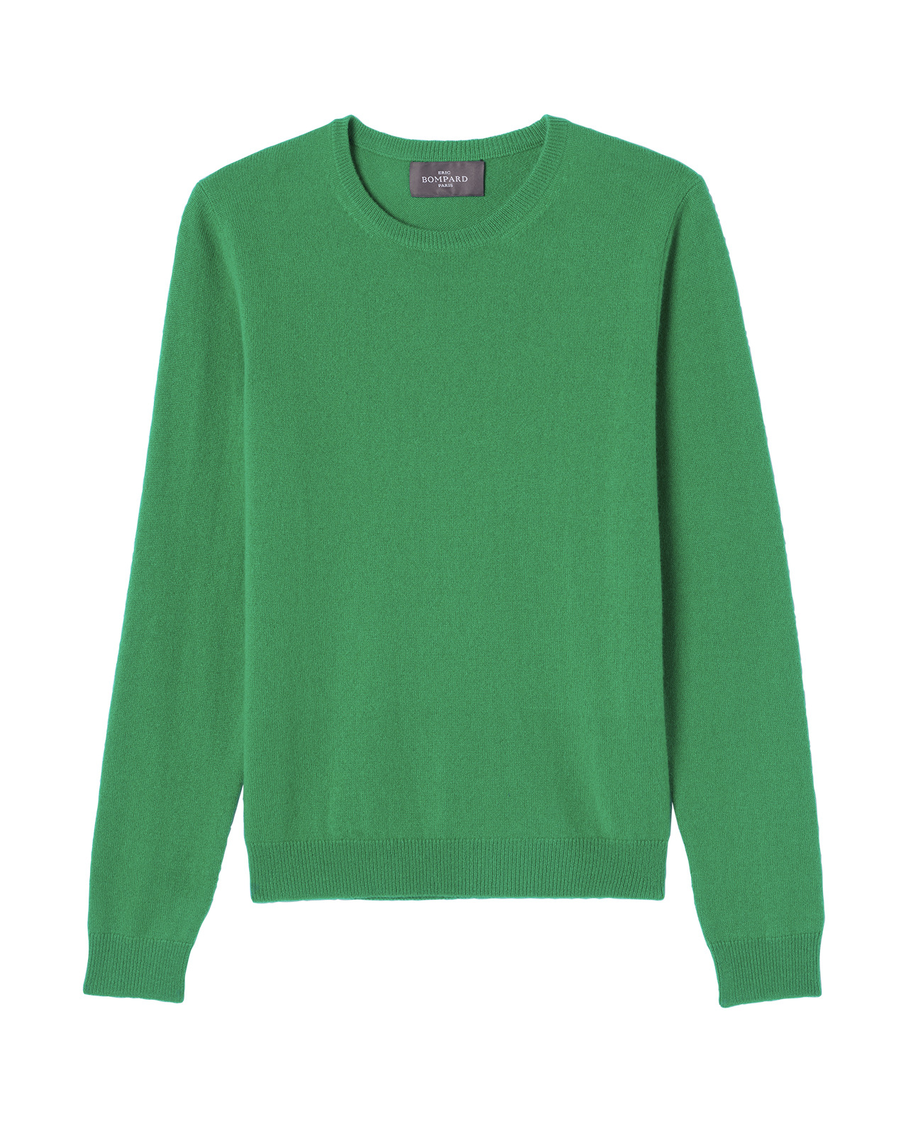 Pull col rond classique - Femme - VERT CAROUBY
