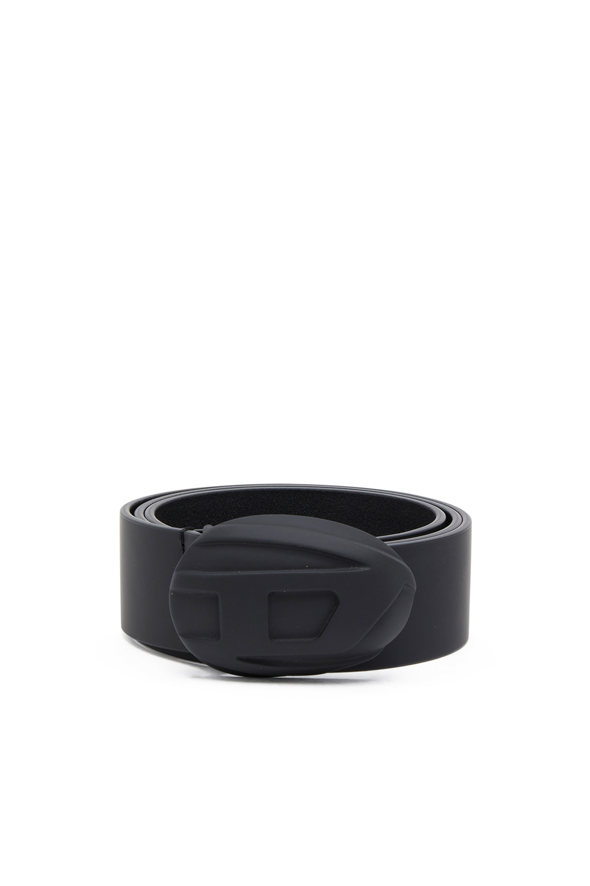 Ceinture en cuir avec boucle Oval D rigide
