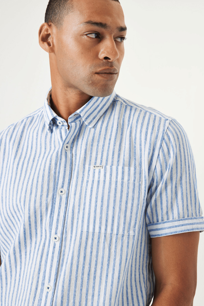 Men Shirt Blue