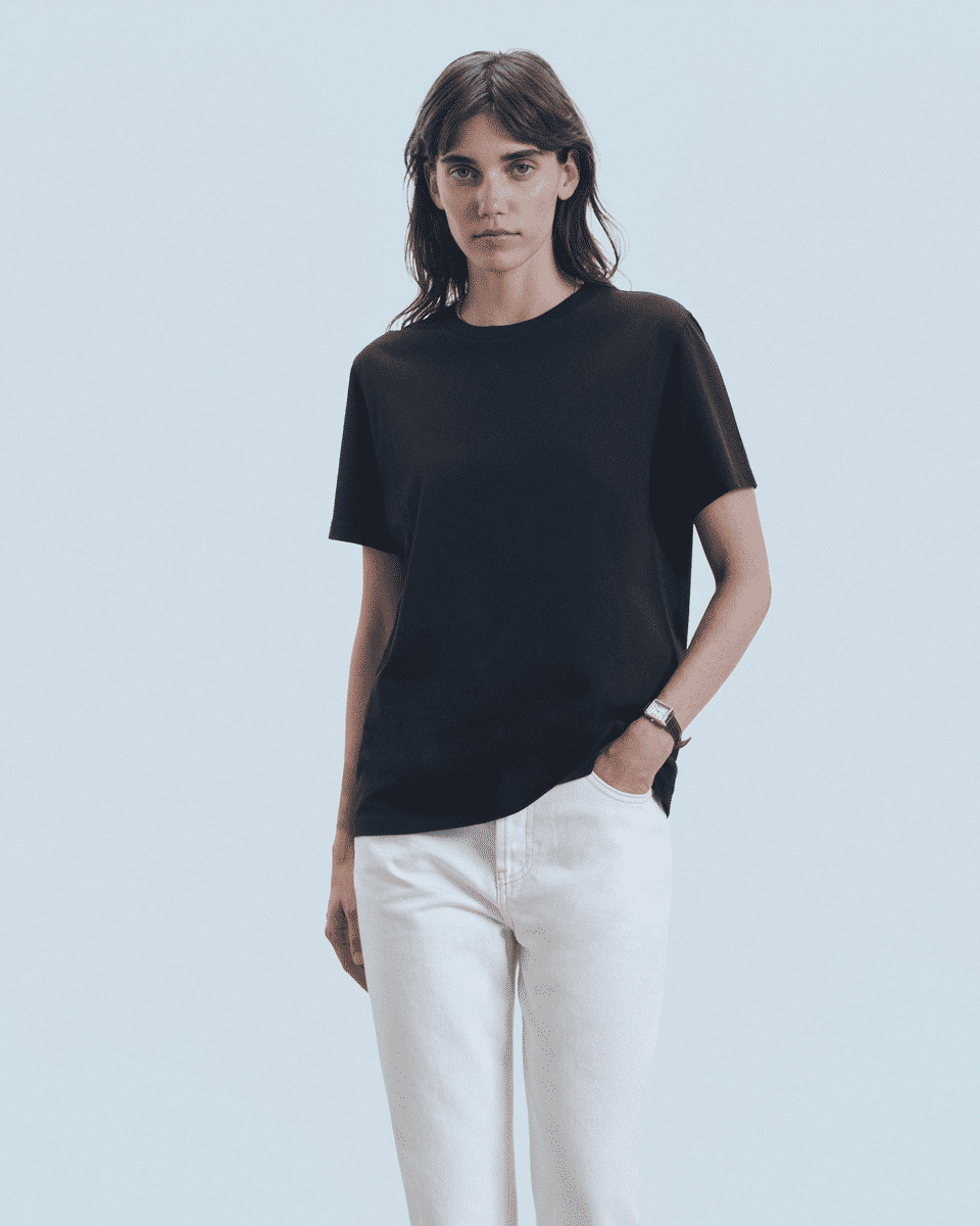 T-shirt Col Rond Manches Courtes