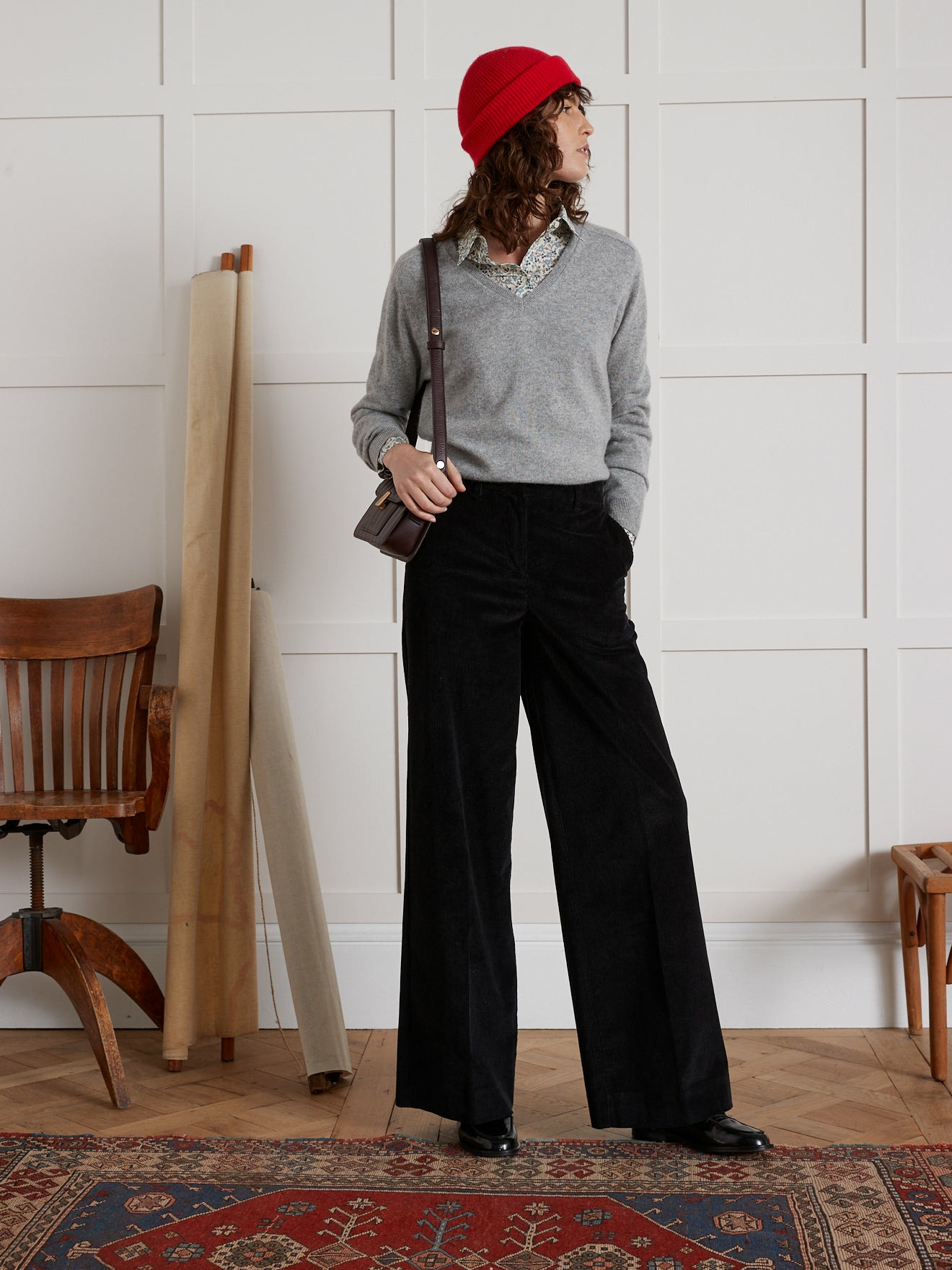 PULL COL V CACHEMIRE