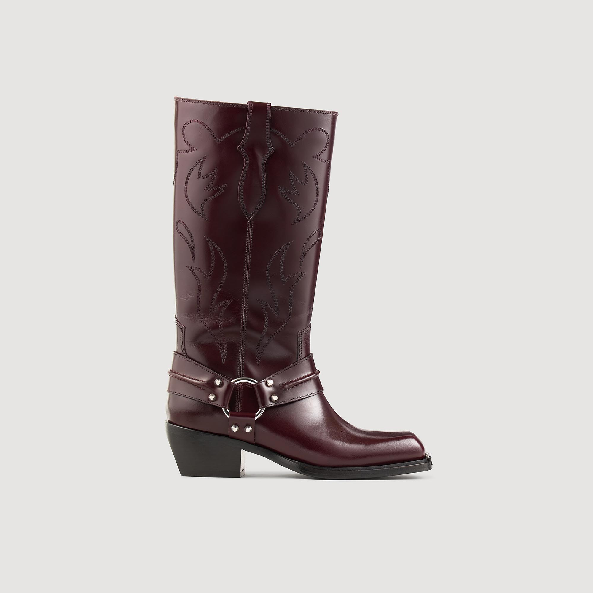 Bottes hautes à bouts carrés