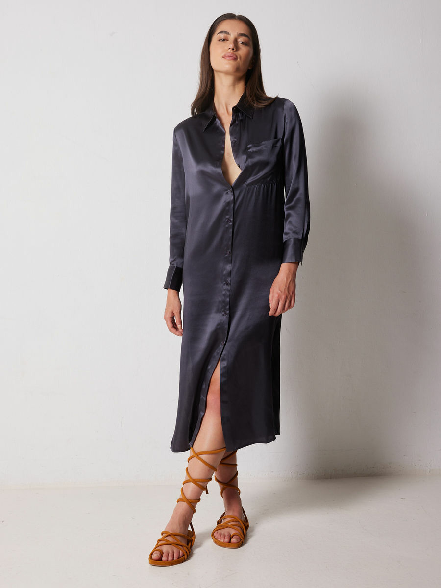 Robe Soie Rosemary CARBONE_