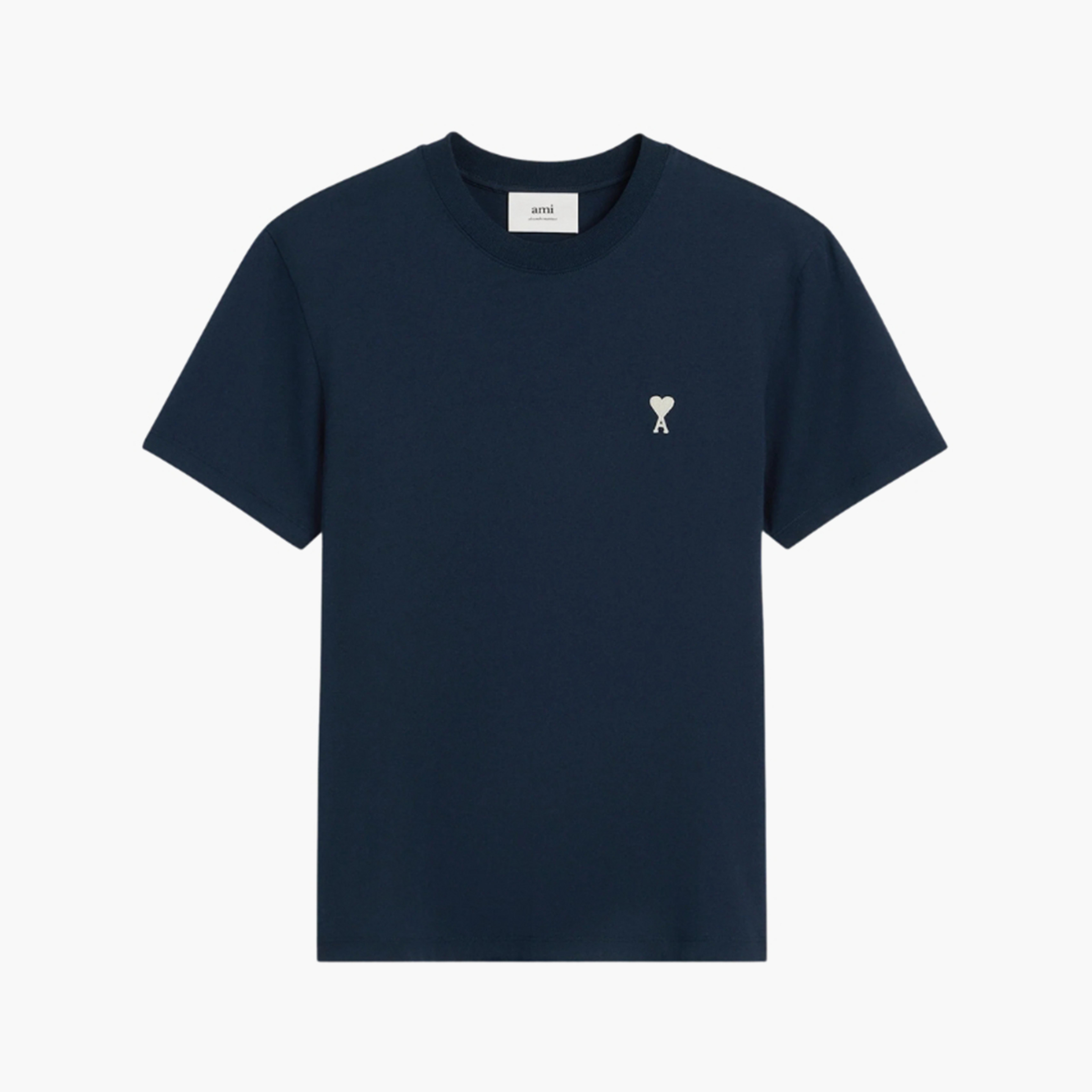 Ami Paris T-shirt Ami de Coeur Blanc Bleu marine