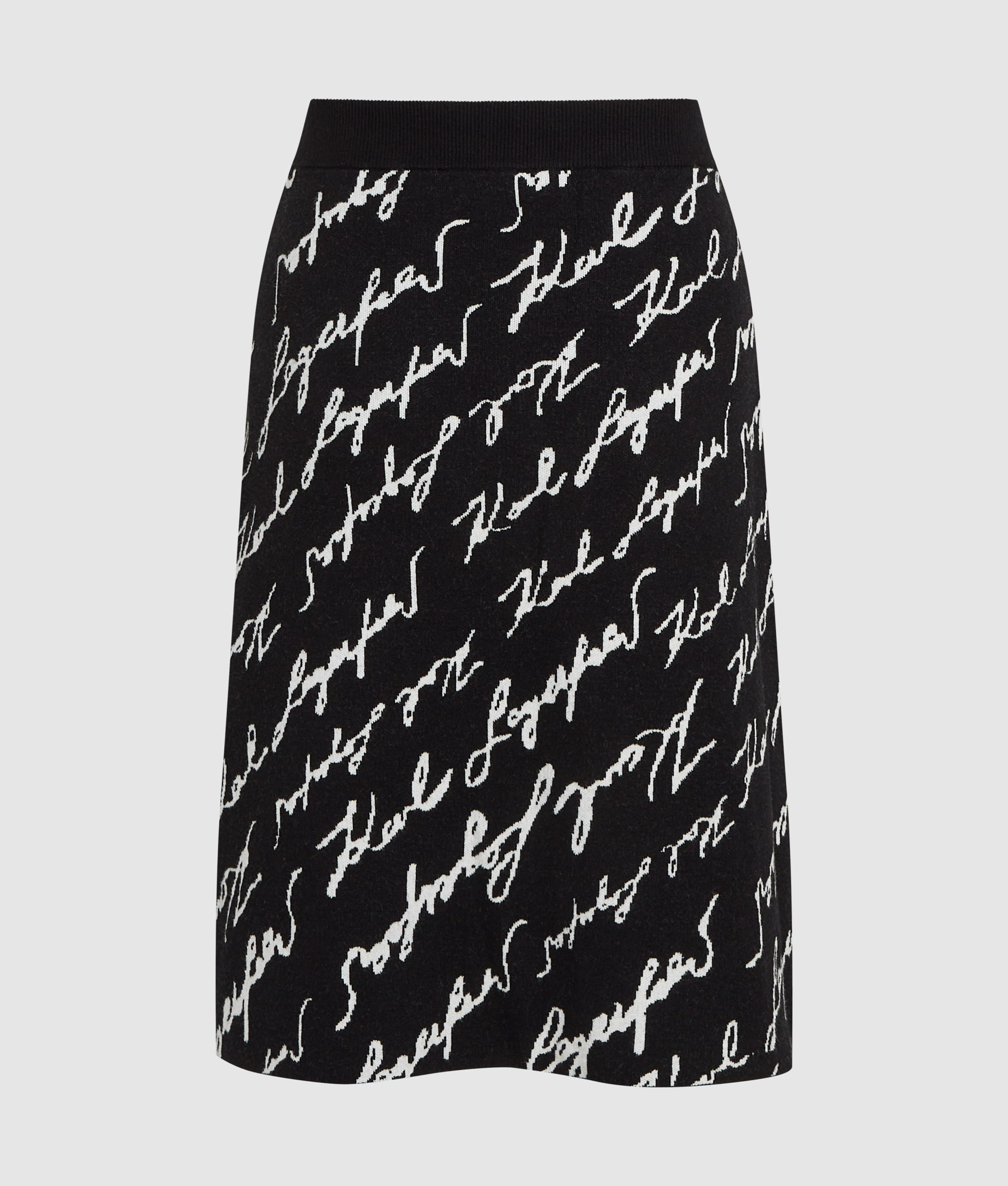 JACQUARD SIGNATURE FLARE SKIRT