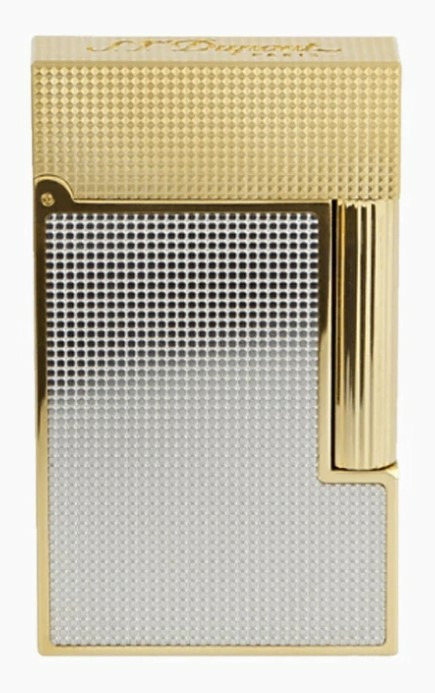 Briquet Ligne 2 Pointe de Diamant Paladium et Or