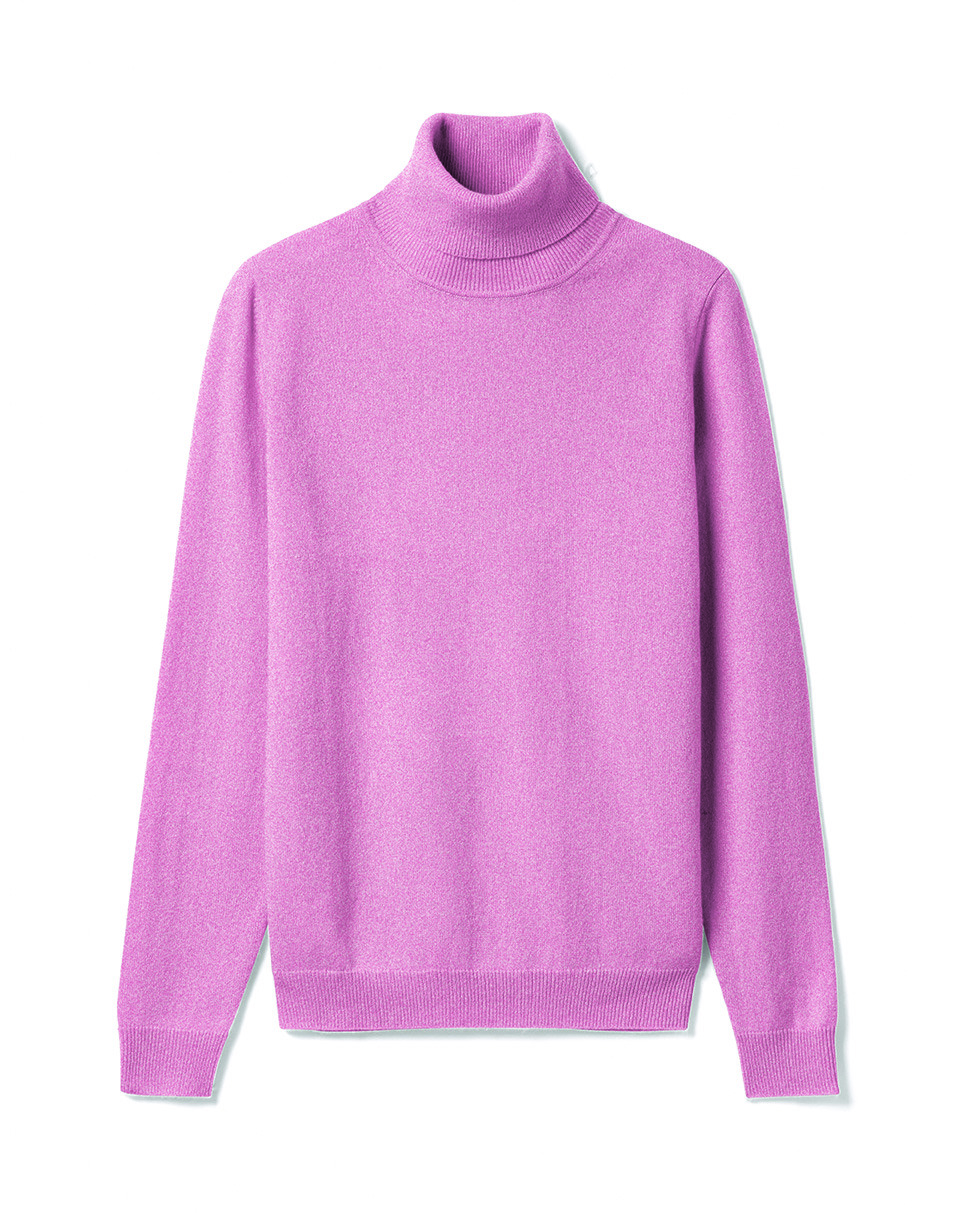 Pull col roulé classique - Femme - ROSE LOUKOUM