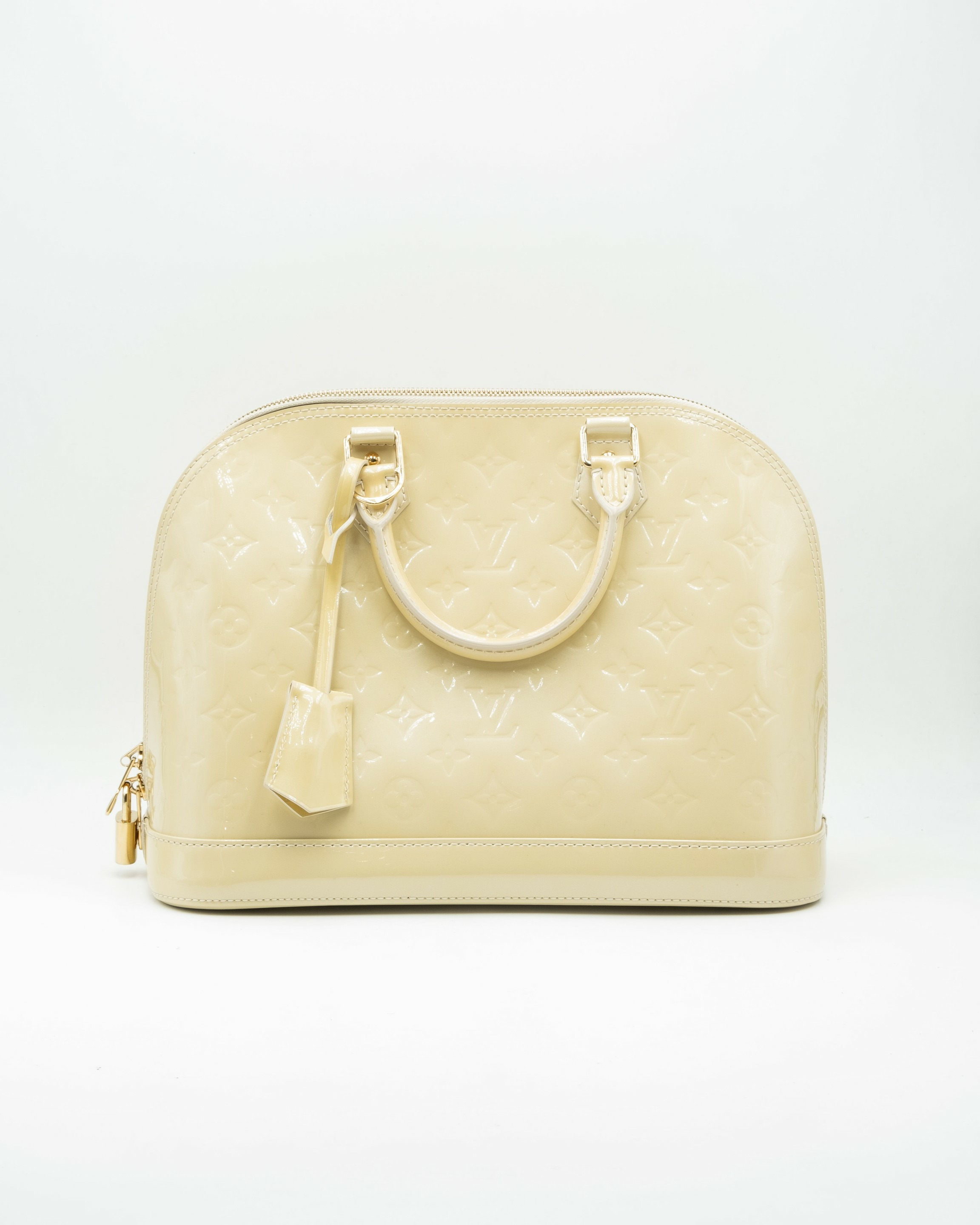 Louis Vuitton Sac à main Alma PM Vernis Beige